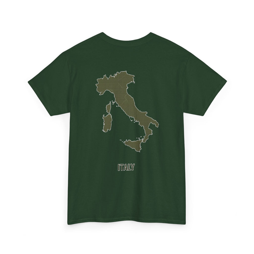Italy Map Tee — GALLUS Logo Casual Cotton T-Shirt