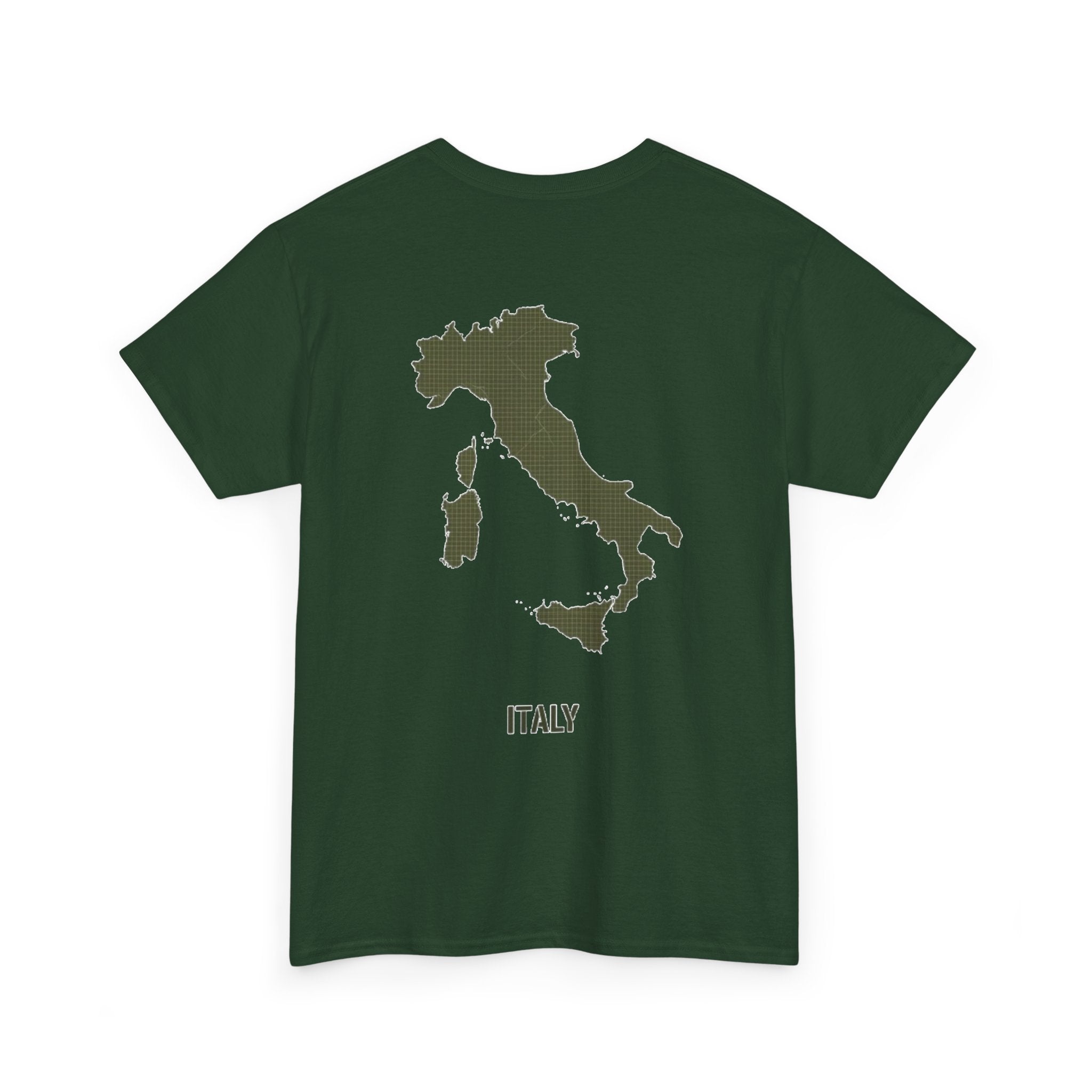 Italy Map Tee — GALLUS Logo Casual Cotton T-Shirt