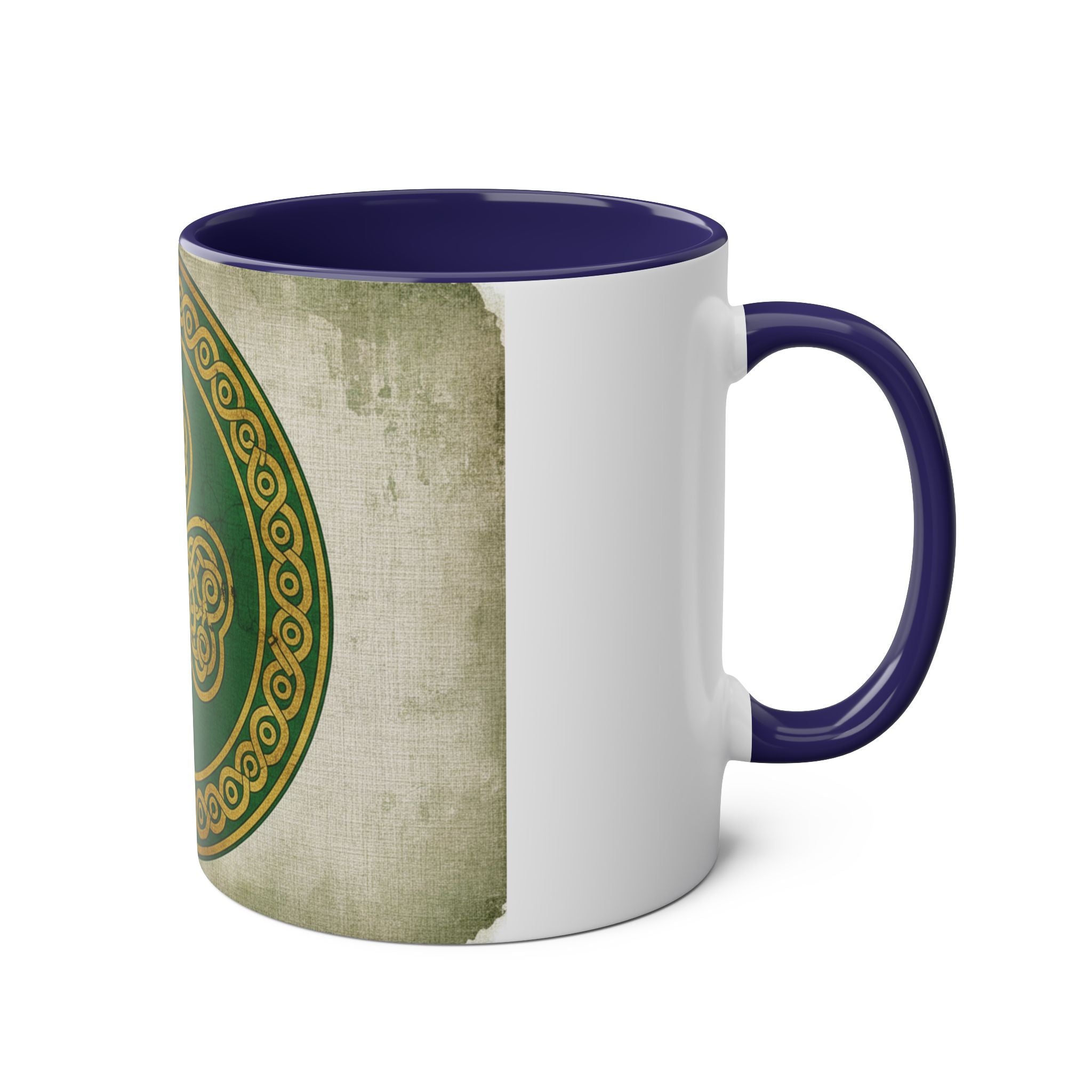 Celtic Shamrock Coffee Mug – Two-Tone 11oz St. Patrick’s Day Mug