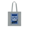 Scottish and Proud Cotton Tote – Blue Tartan Reusable Bag