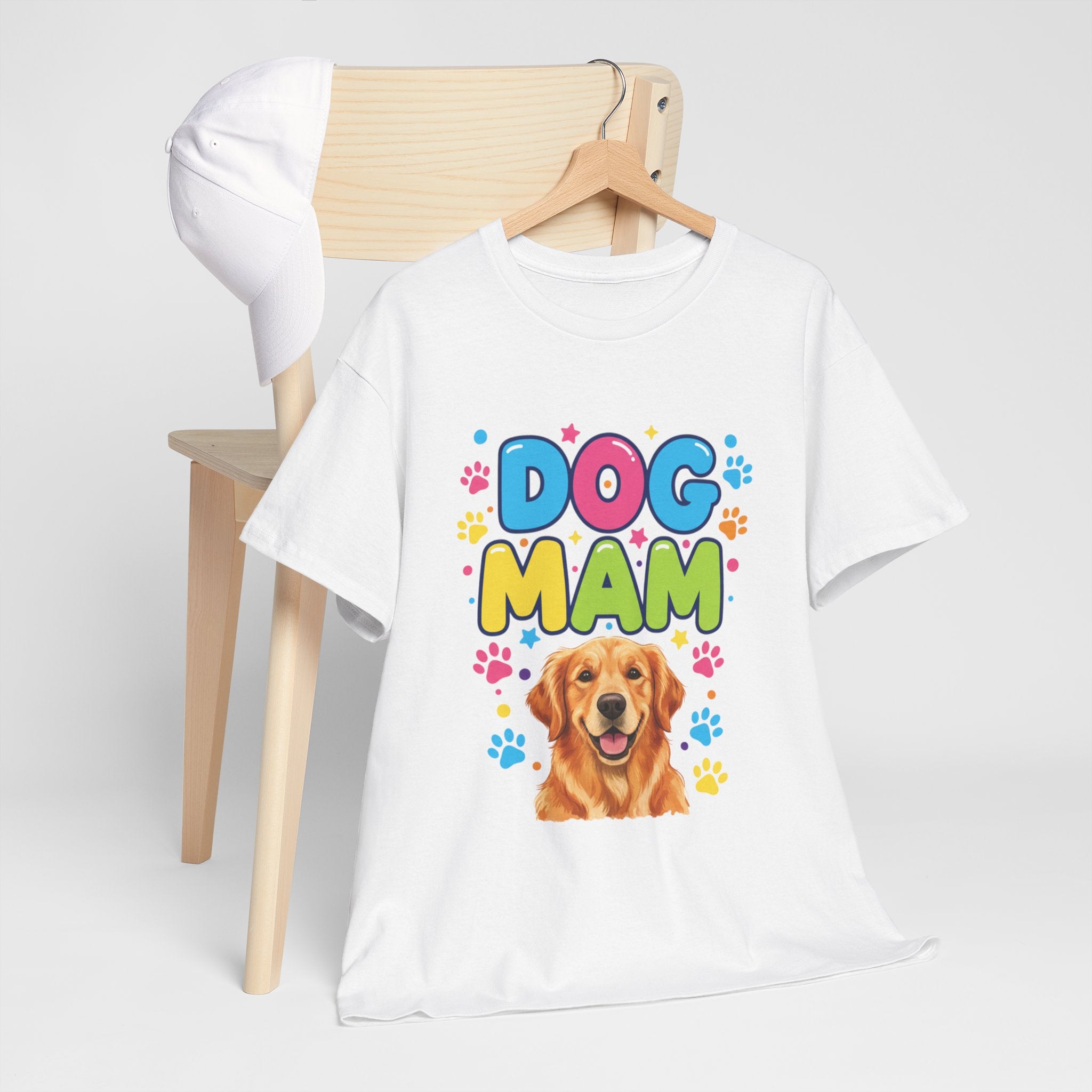 Dog Mam T-Shirt — Cute Colorful "Dog Mam" Graphic Tee for Dog Lovers