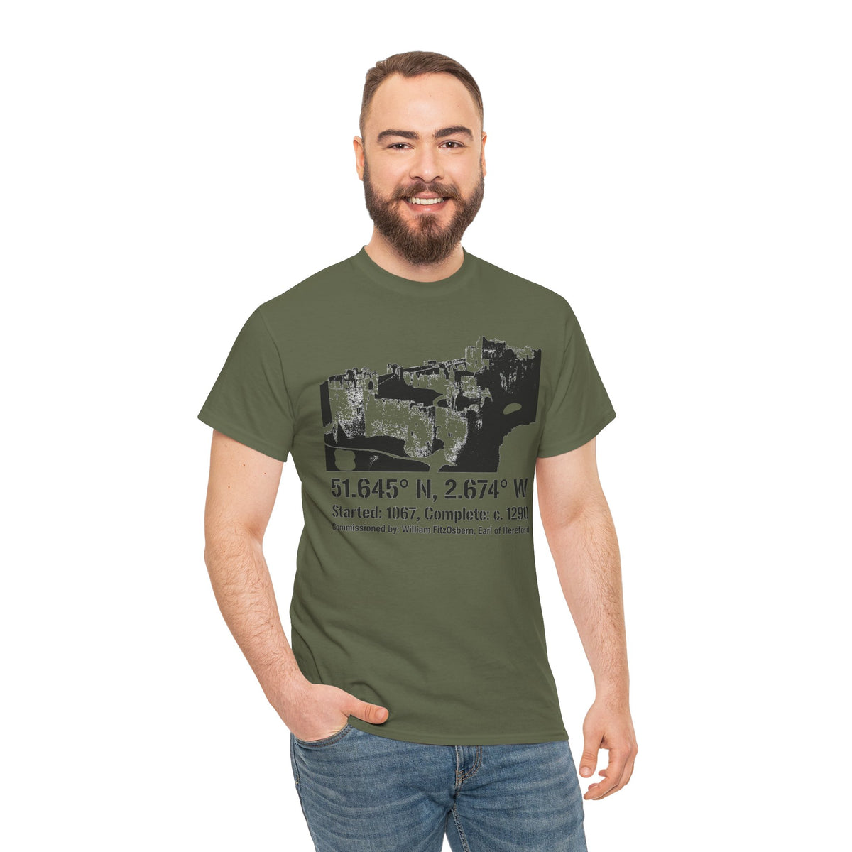 Chepstow Castle T-Shirt — Welsh Medieval Fortress Tee — product image 8