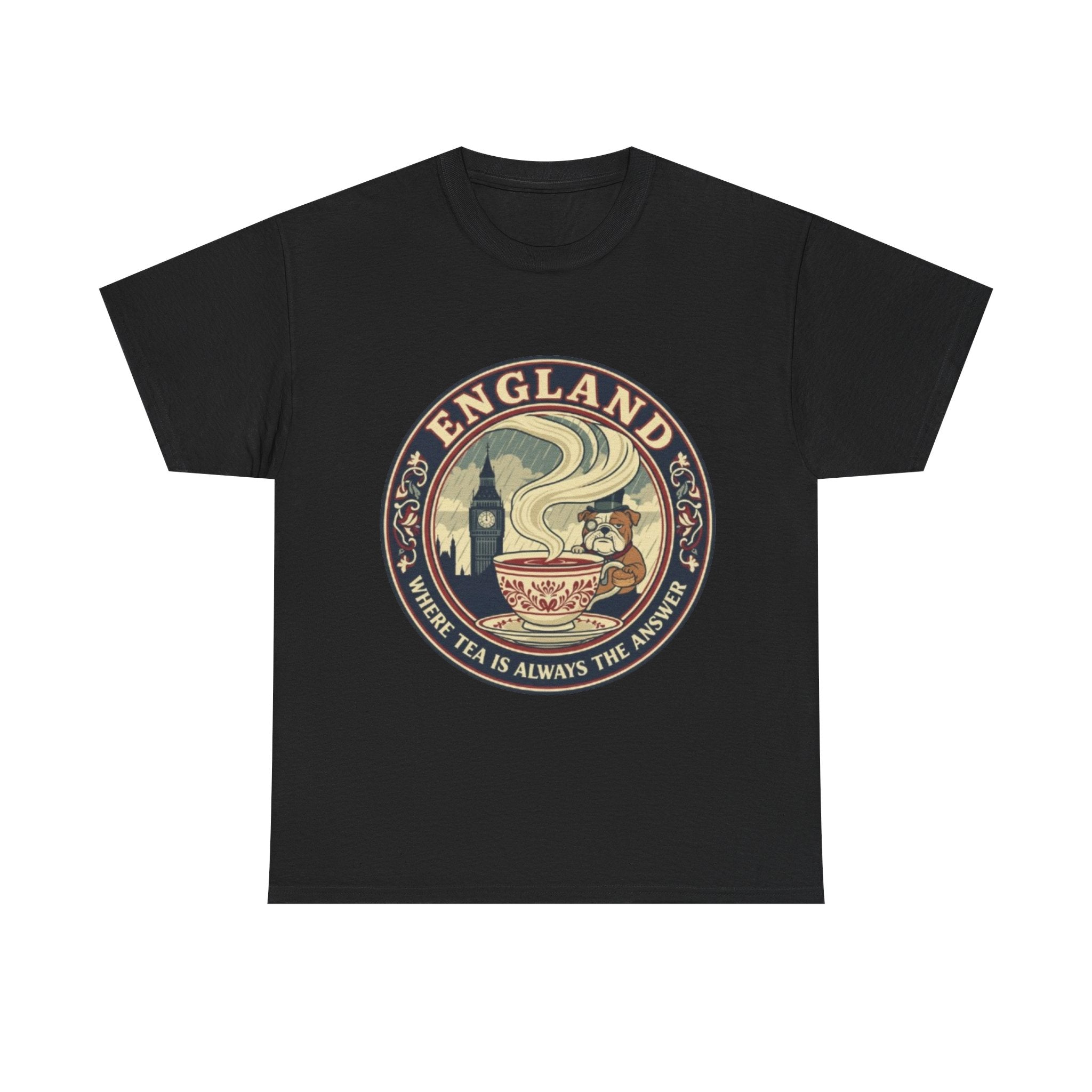England Tea Vintage Graphic Tee — "Where Tea Is Always The Answer"