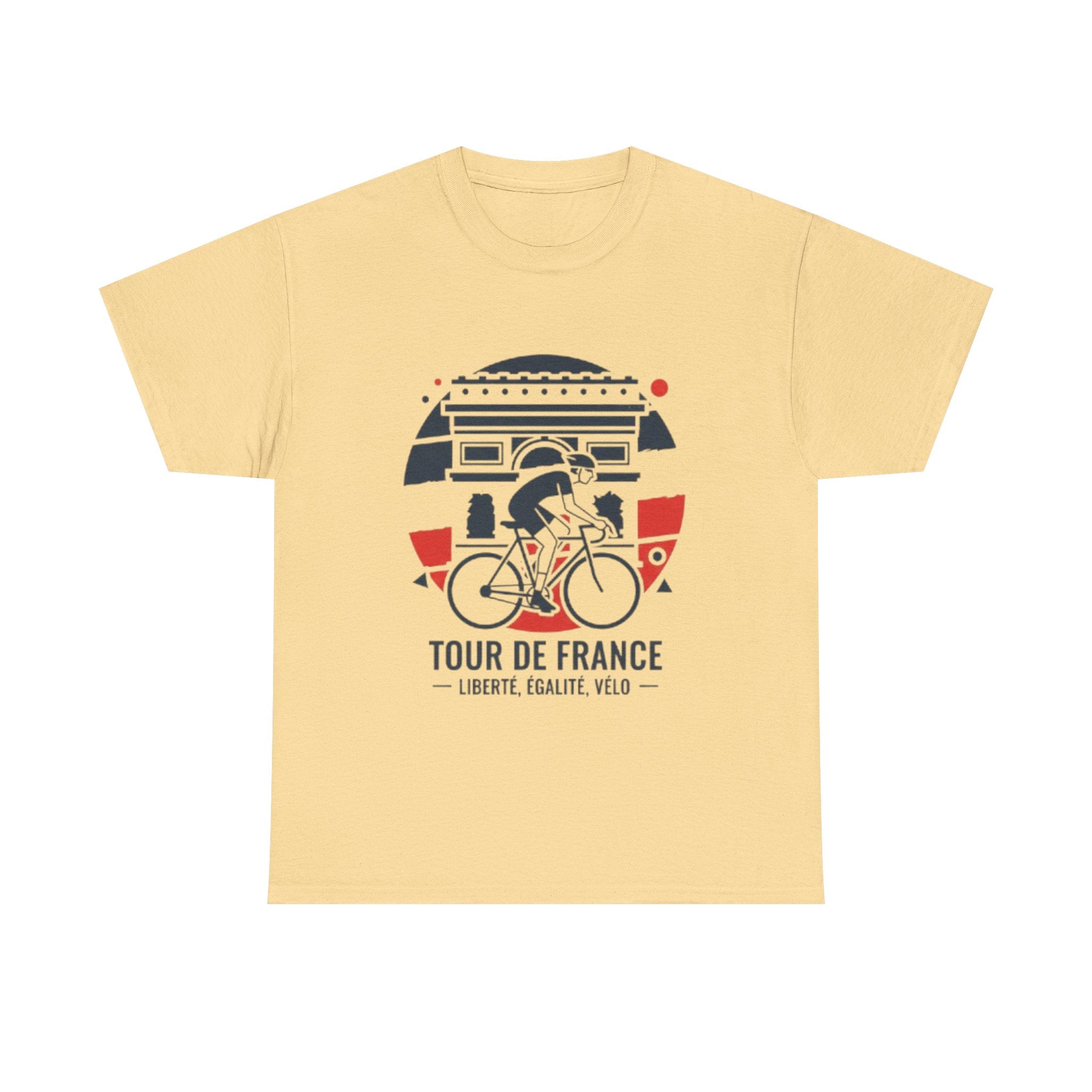 Tour de France Cycling Tee — "Liberté, Égalité, Vélo" Graphic Shirt