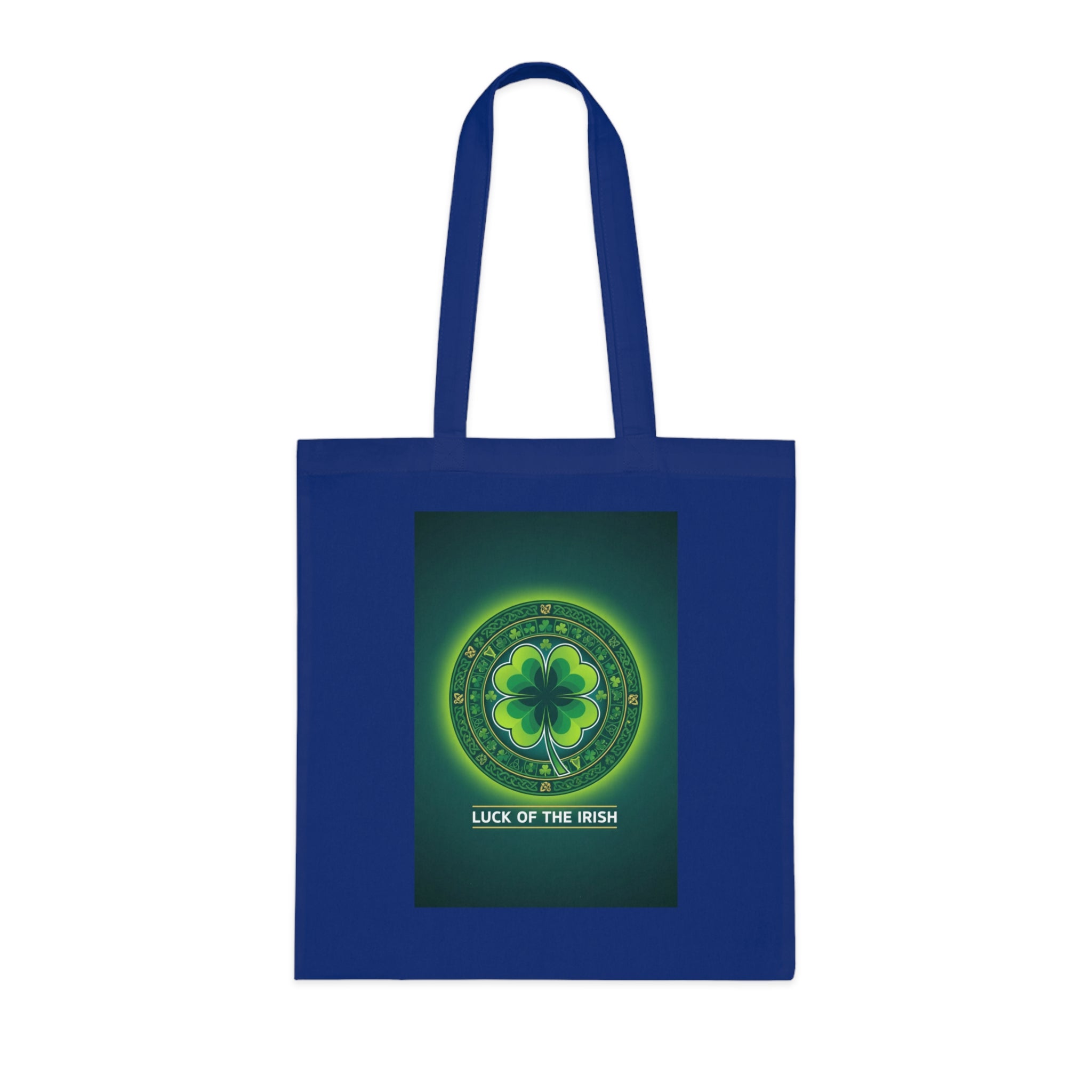 Luck of the Irish Cotton Tote — Shamrock St. Patrick’s Day Market Bag