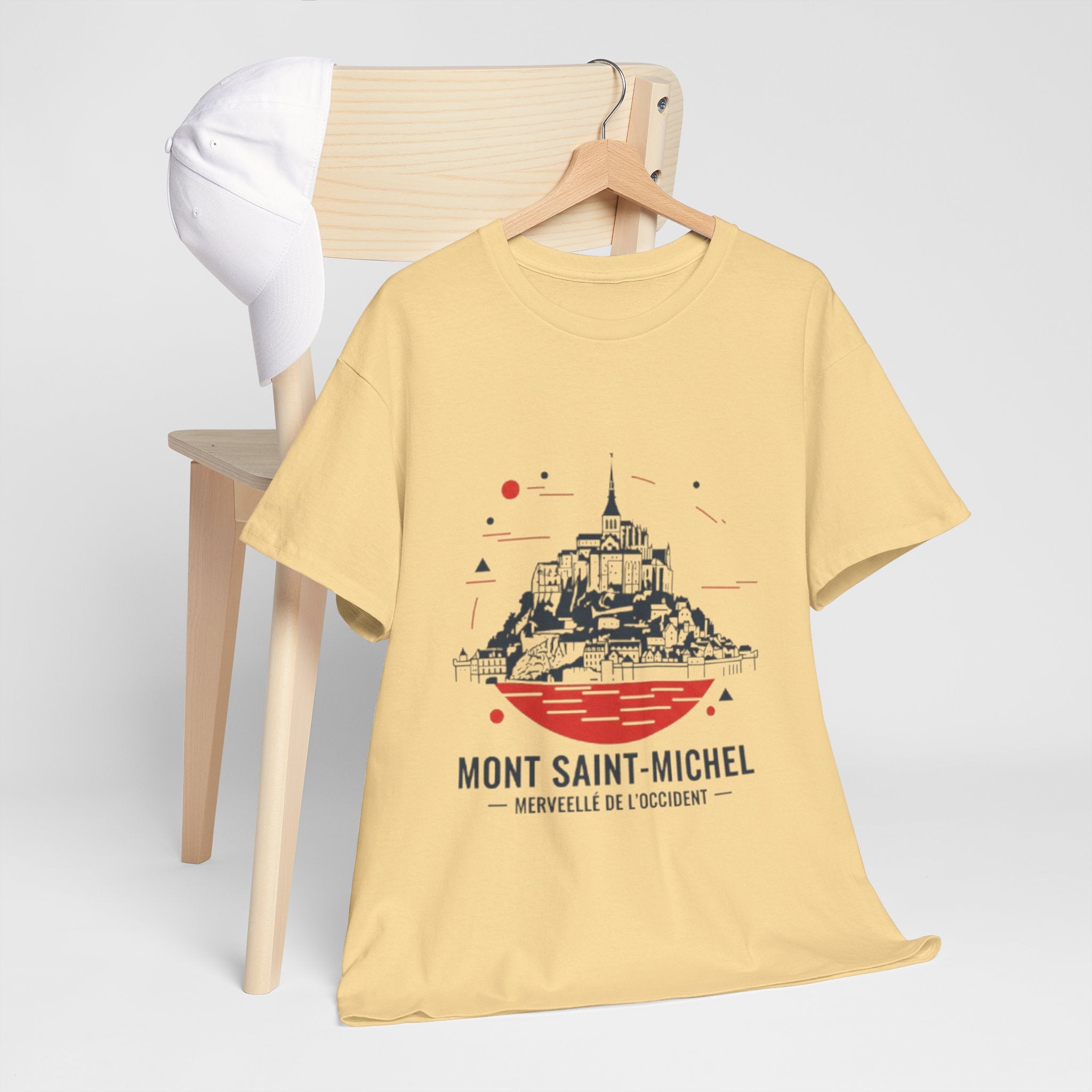 Mont Saint-Michel Illustration T-Shirt — French Landmark Travel Tee