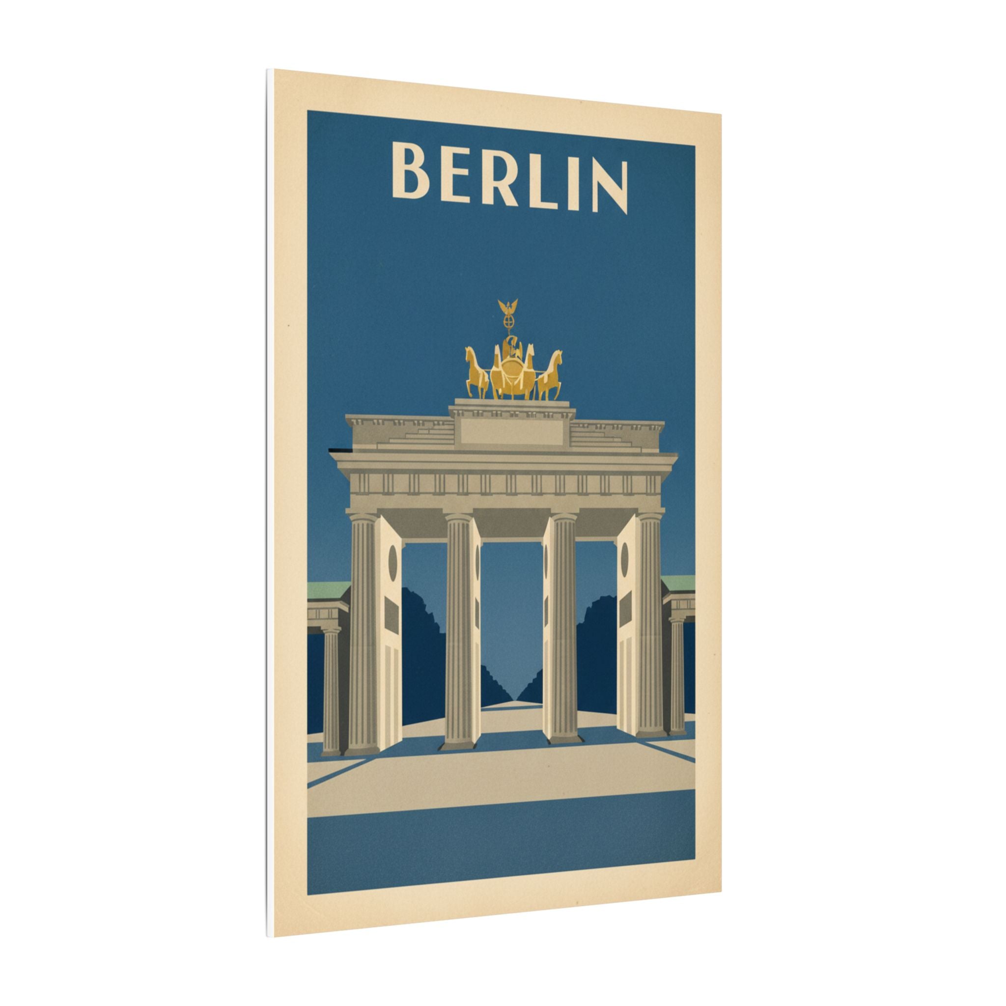 Berlin Brandenburger Tor Matte Canvas Print