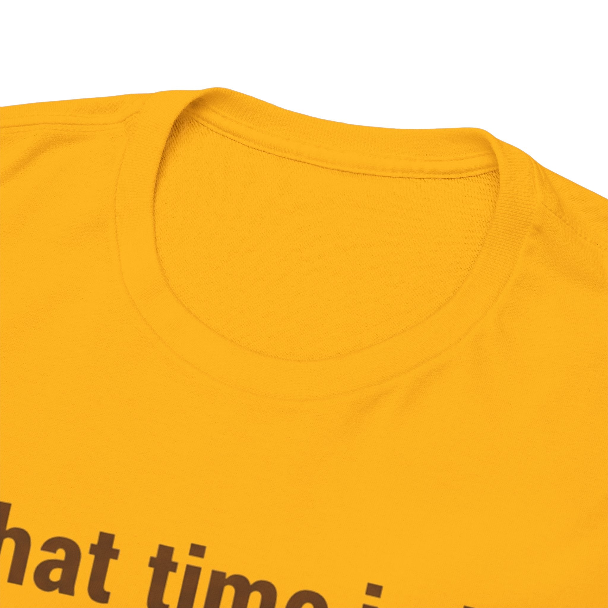 Pierogi Time T‑Shirt — "What time is it? Pierogi time!" Vintage Clock Food Tee