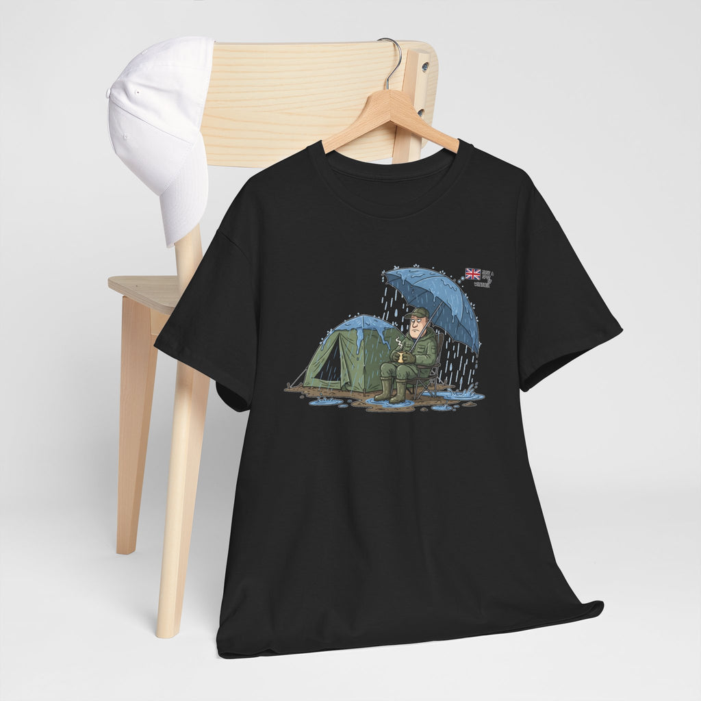 Retro Mountain Camper Graphic T-Shirt — Vintage Van Life Adventure Tee