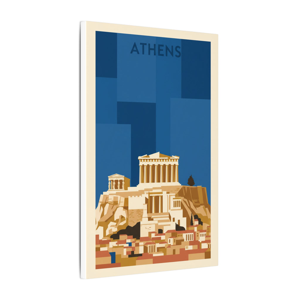 Acropolis Parthenon Matte Canvas Wall Art