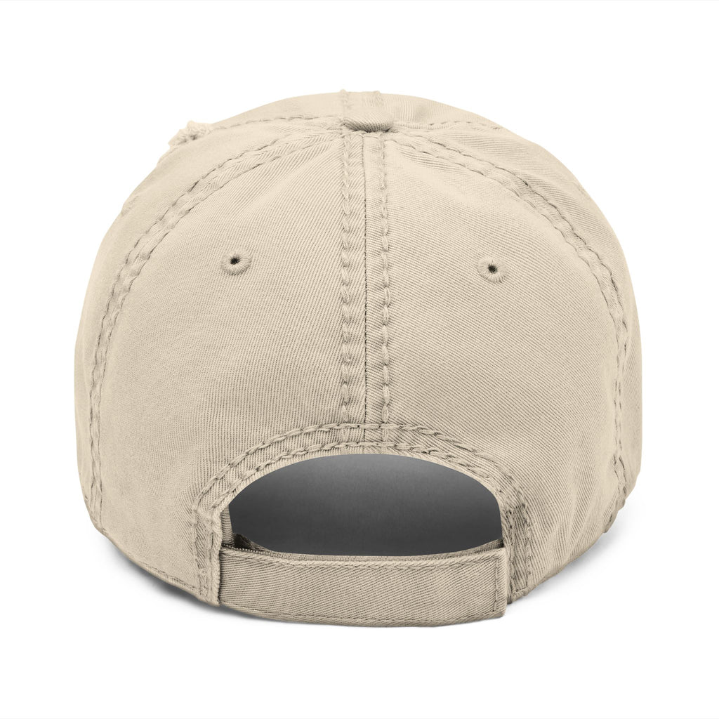 Distressed Embroidered Dad Hat - 'GALLUS' Vintage Cotton Cap