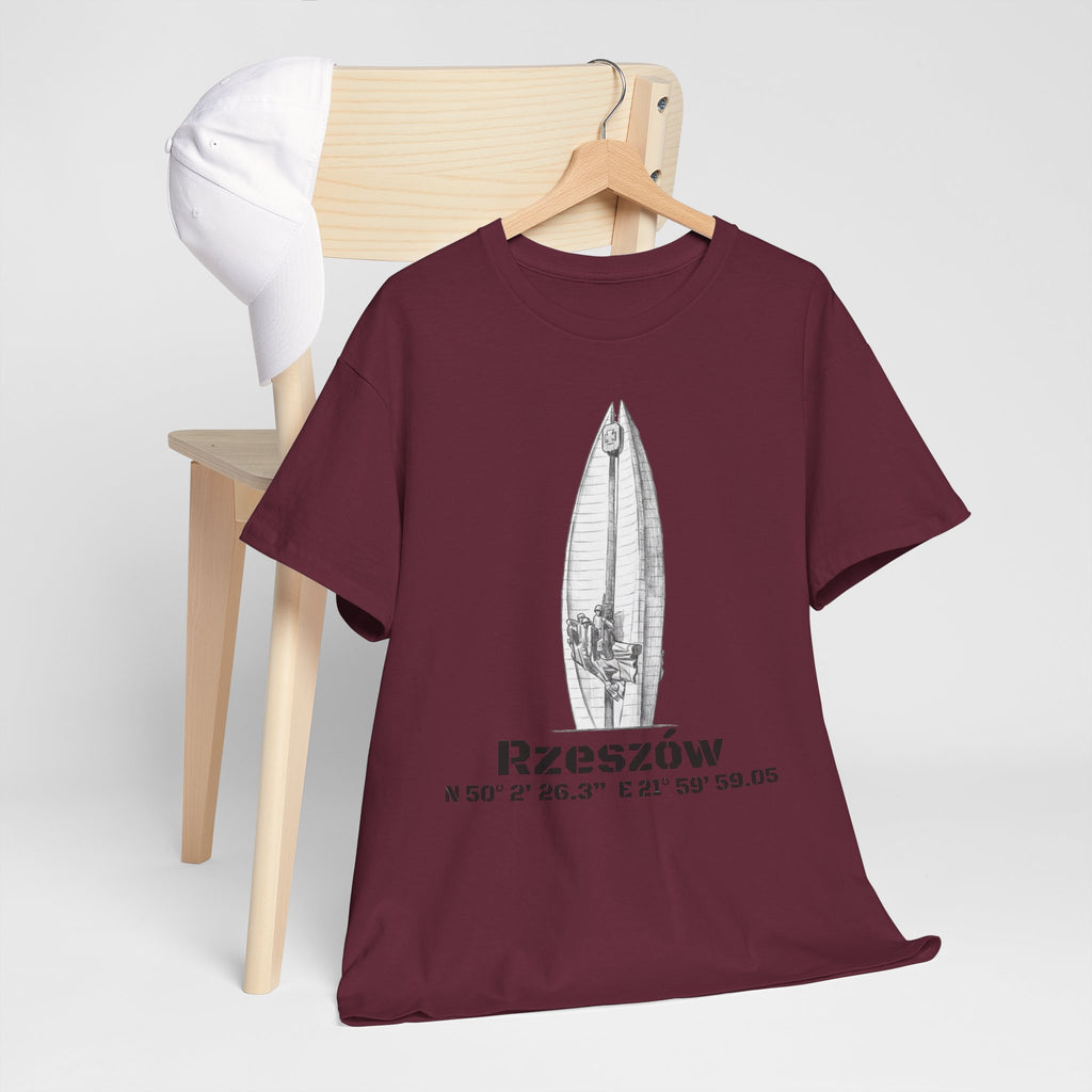 Rzeszów Coordinates T‑Shirt — City Landmark  Sketch Tee