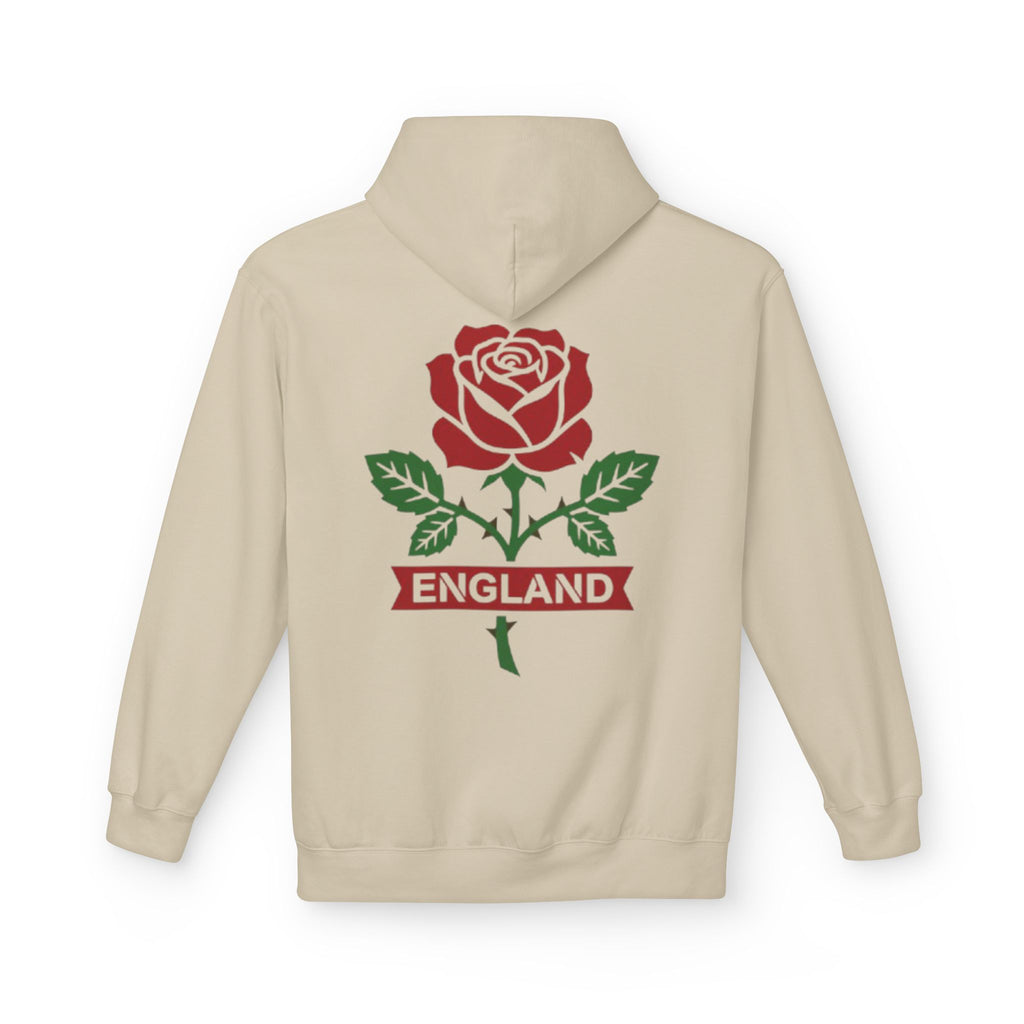 England Rose Hoodie – Classic Red Rose Emblem Sweatshirt