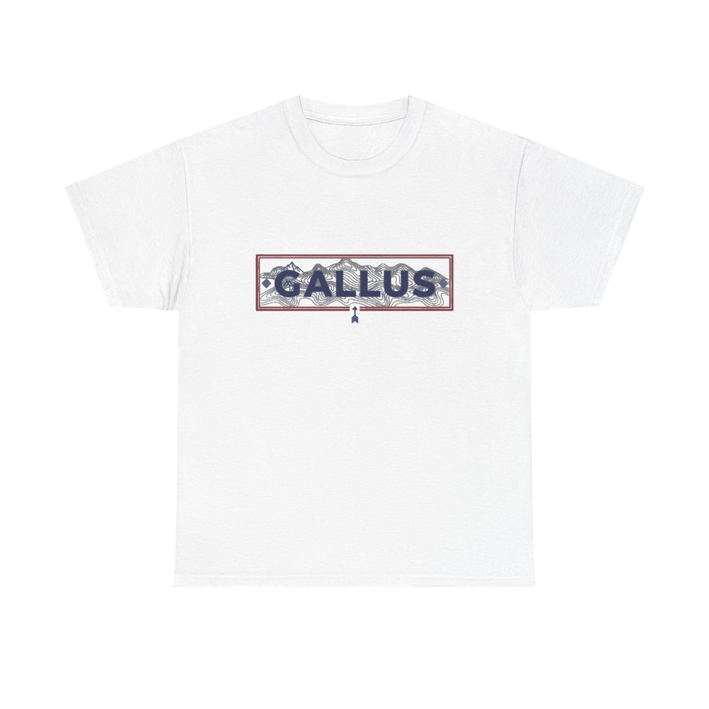Adventure Logo Tee — "GALLUS" Mountain Badge Shirt (Exploring Not Lost)