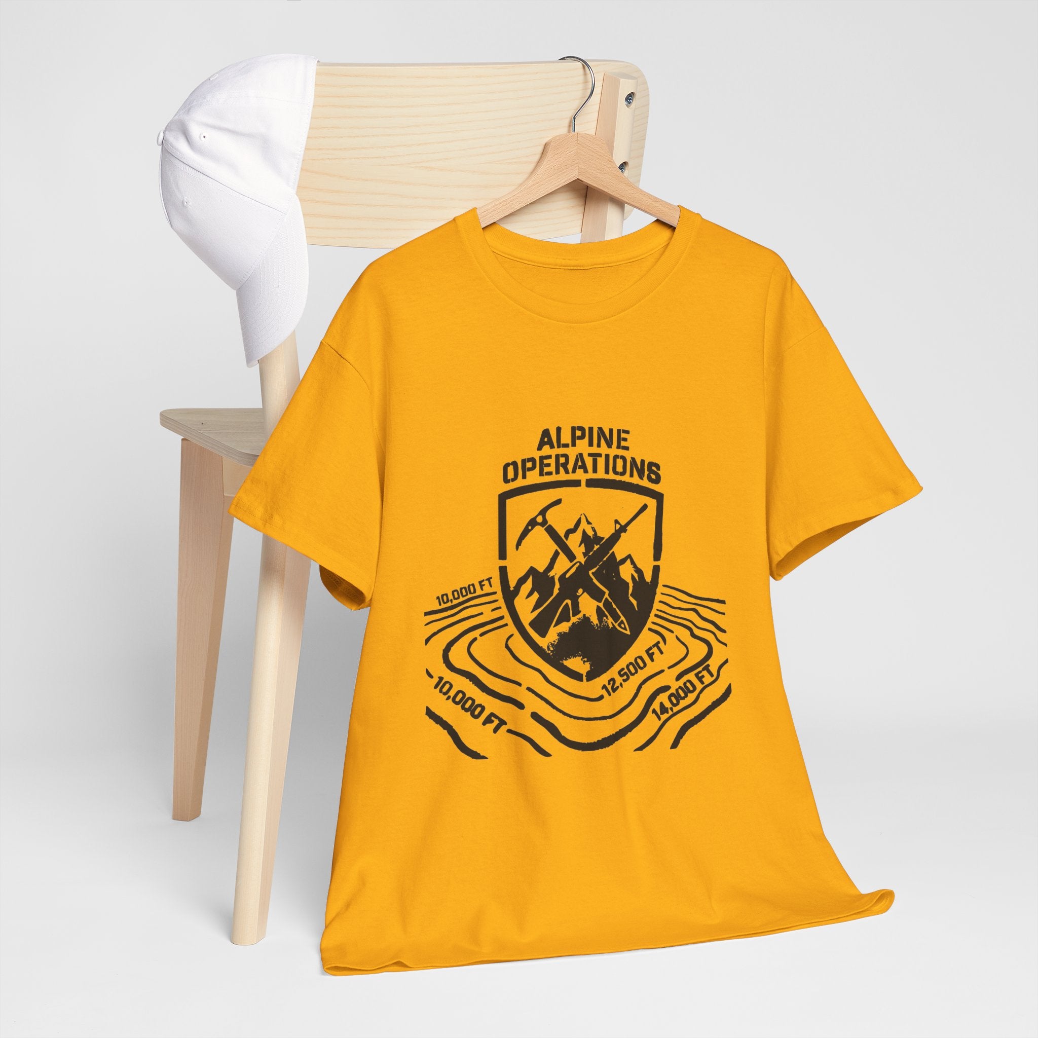 Alpine Operations Cotton Hiking Tee - Mountain Badge Edition