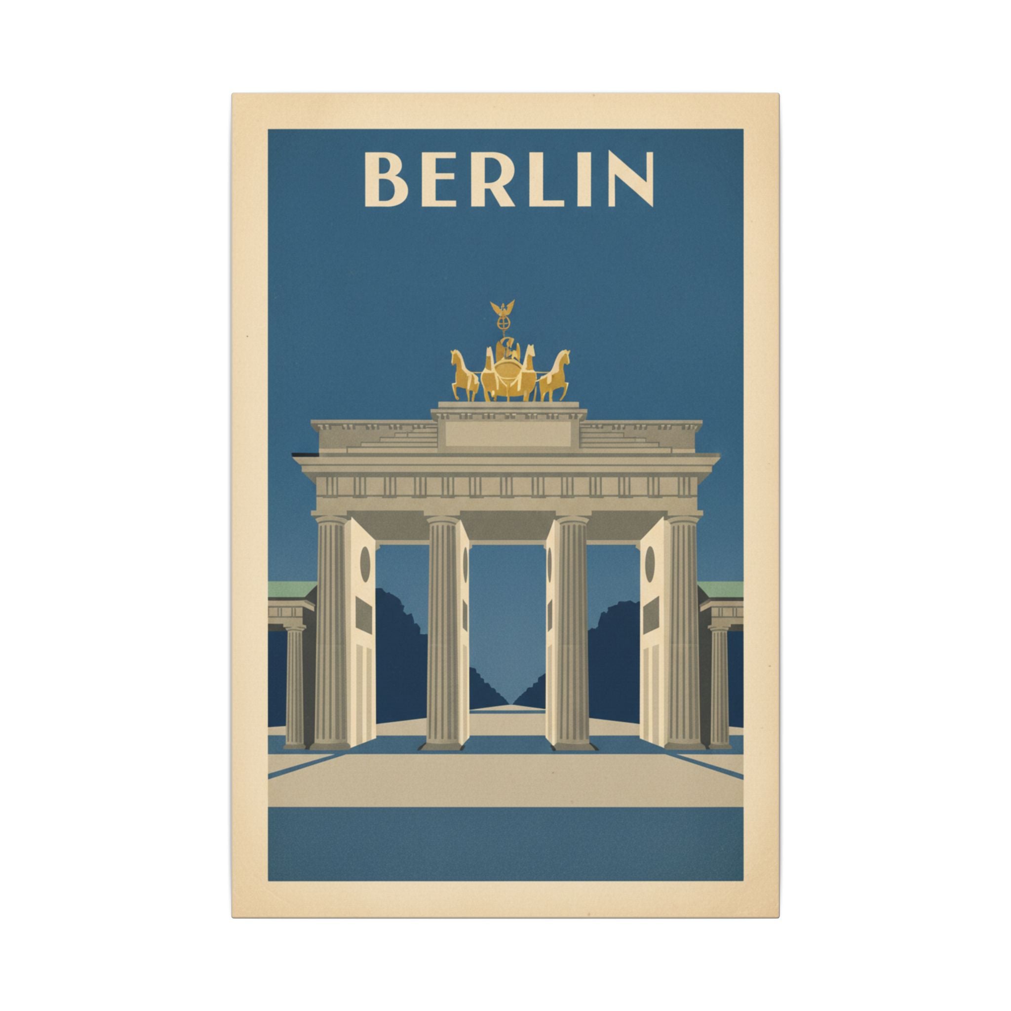 Berlin Brandenburger Tor Matte Canvas Print
