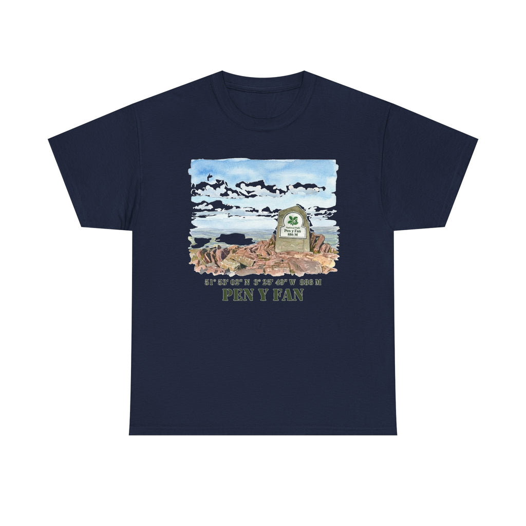 Pen y Fan Landscape T‑Shirt — Wales Mountain Hiking Souvenir Tee