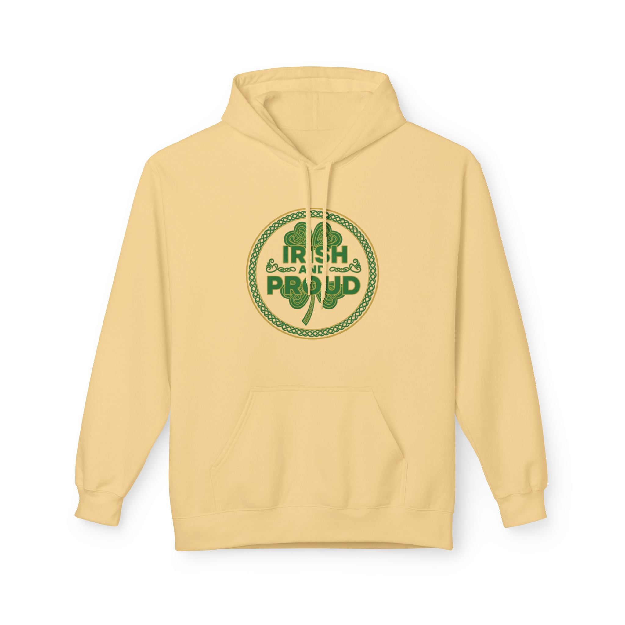 Irish & Proud Shamrock Hoodie — St. Patrick’s Day Green Crest