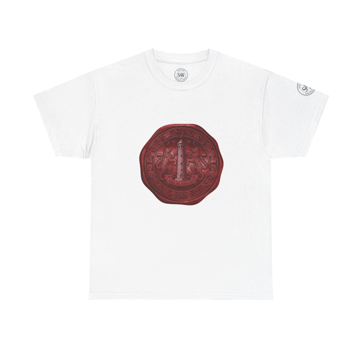 Vintage red wax seal emblem T-shirt