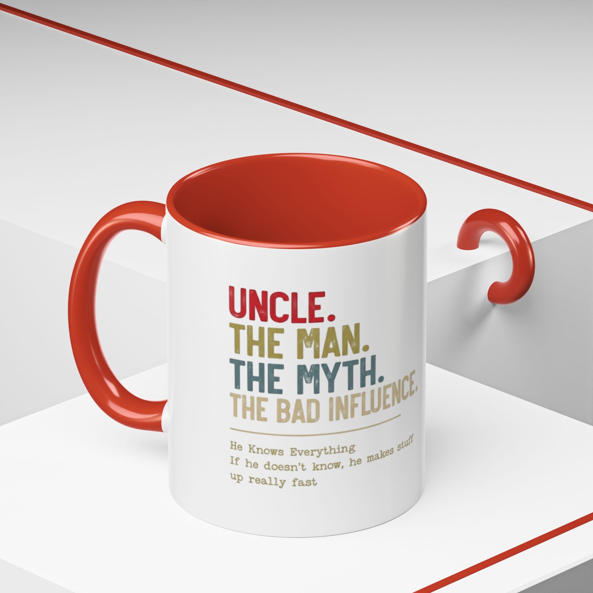 Uncle 'The Man, The Myth, The Legend' Accent Coffee Mug