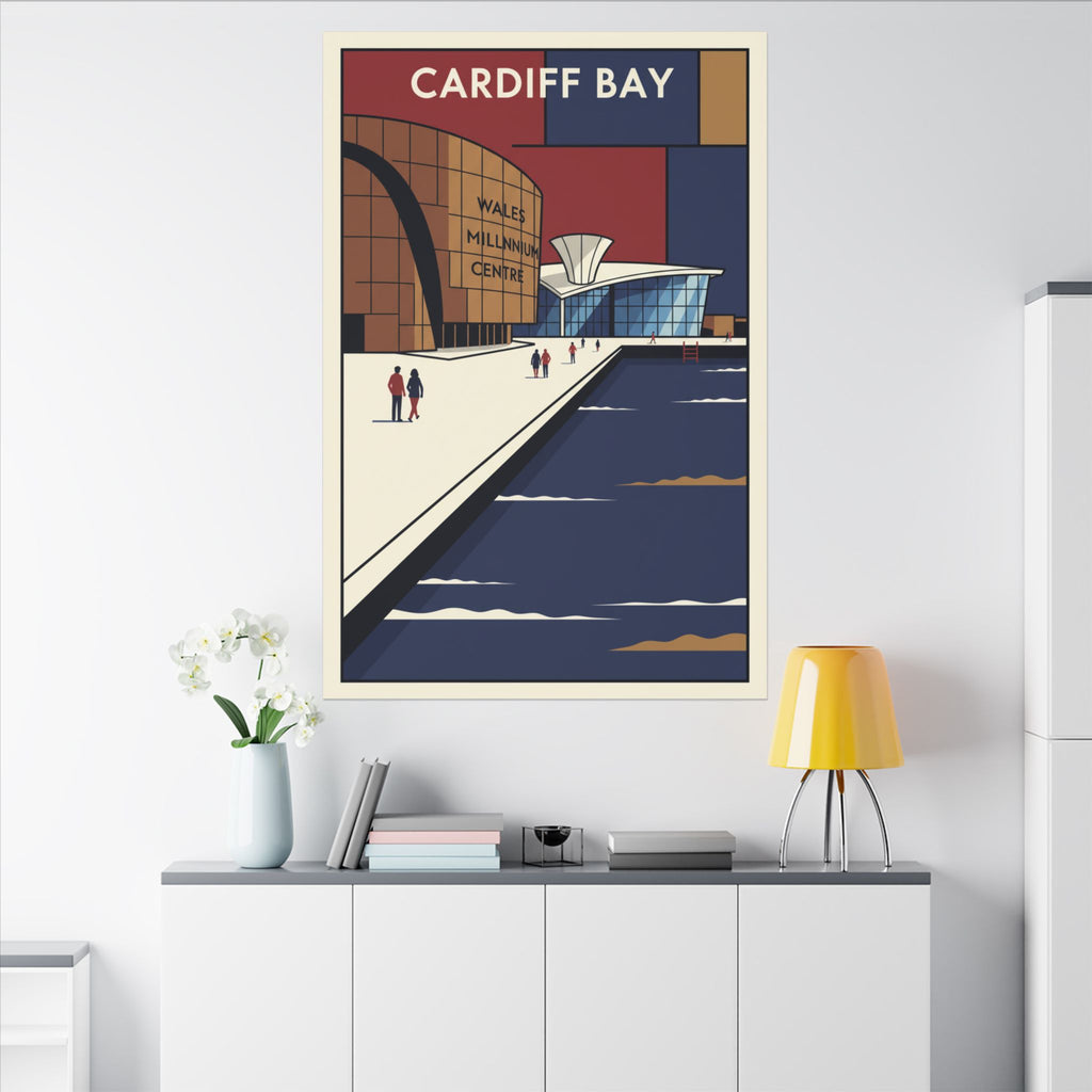 Cardiff bay Millennium centre Travel Poster Canvas
