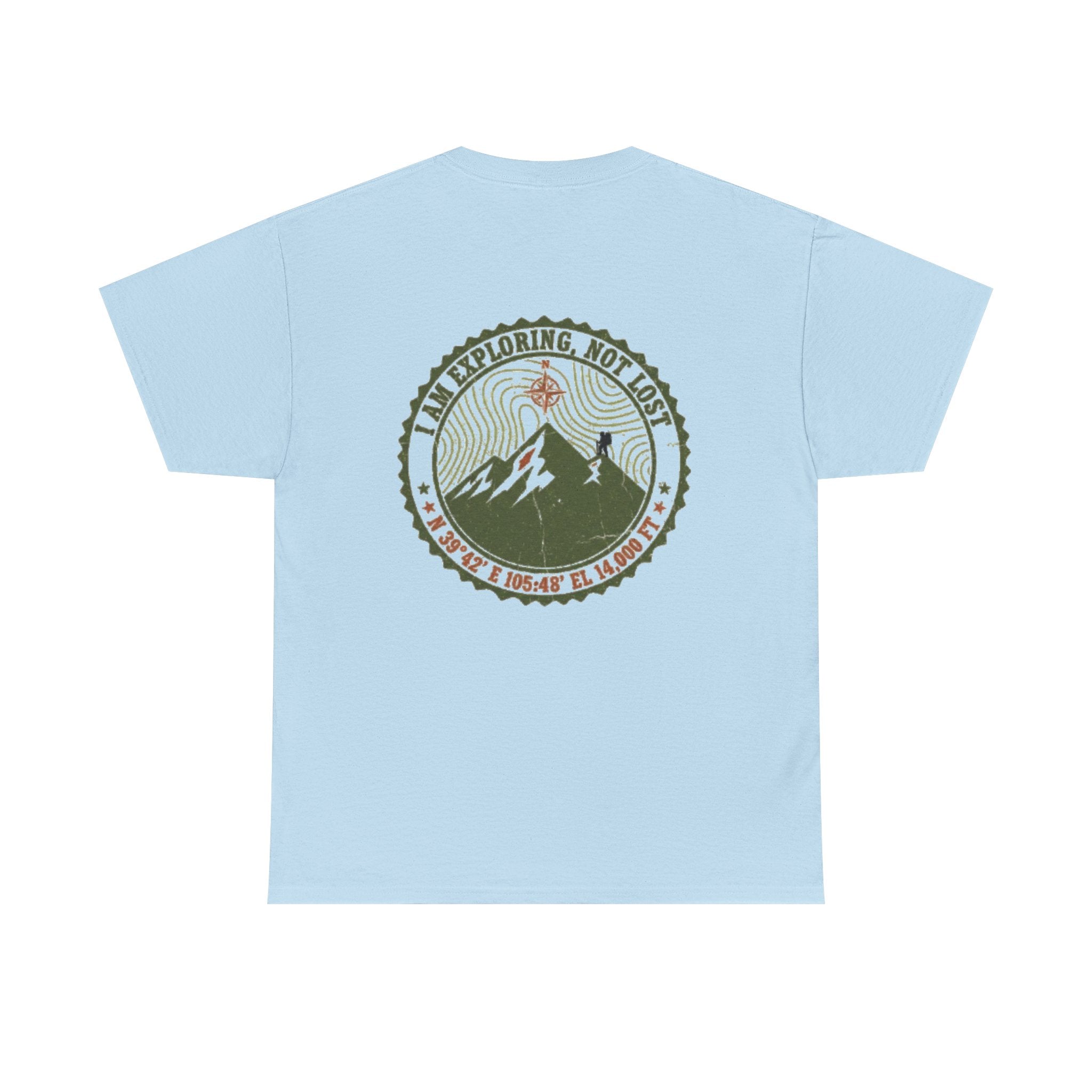 Adventure Logo Tee — "GALLUS" Mountain Badge Shirt (Exploring Not Lost)