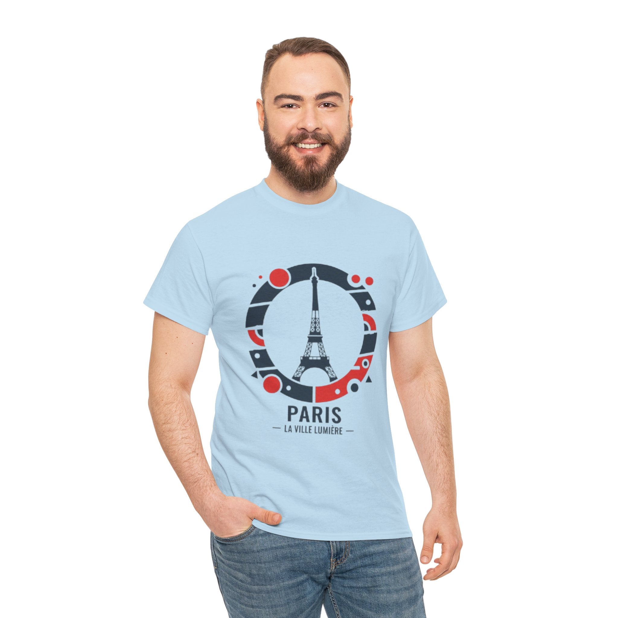 Paris Eiffel Tower Graphic Tee — 'Paris La Ville Lumière' Travel T‑Shirt