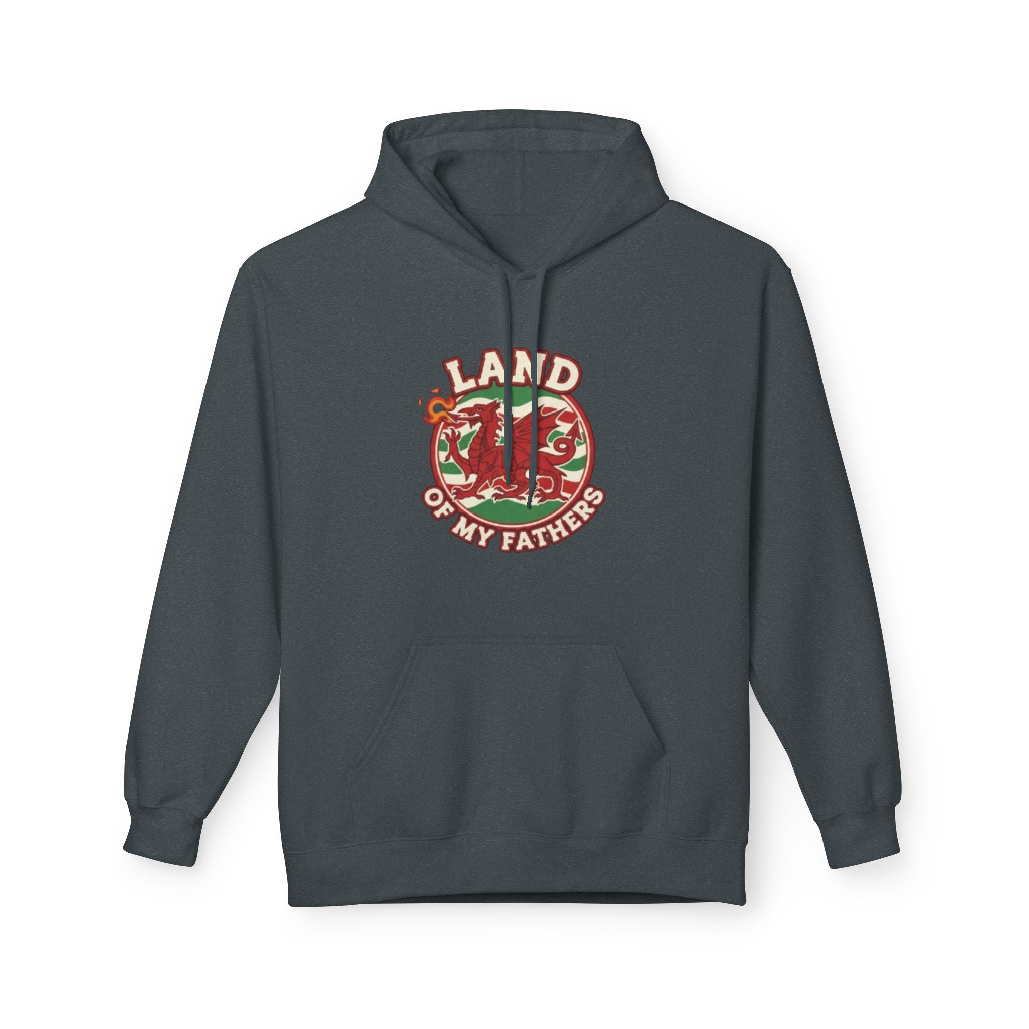 Hoodie — "Land of My Fathers" Vintage Welsh Pride Graphic Hoodie