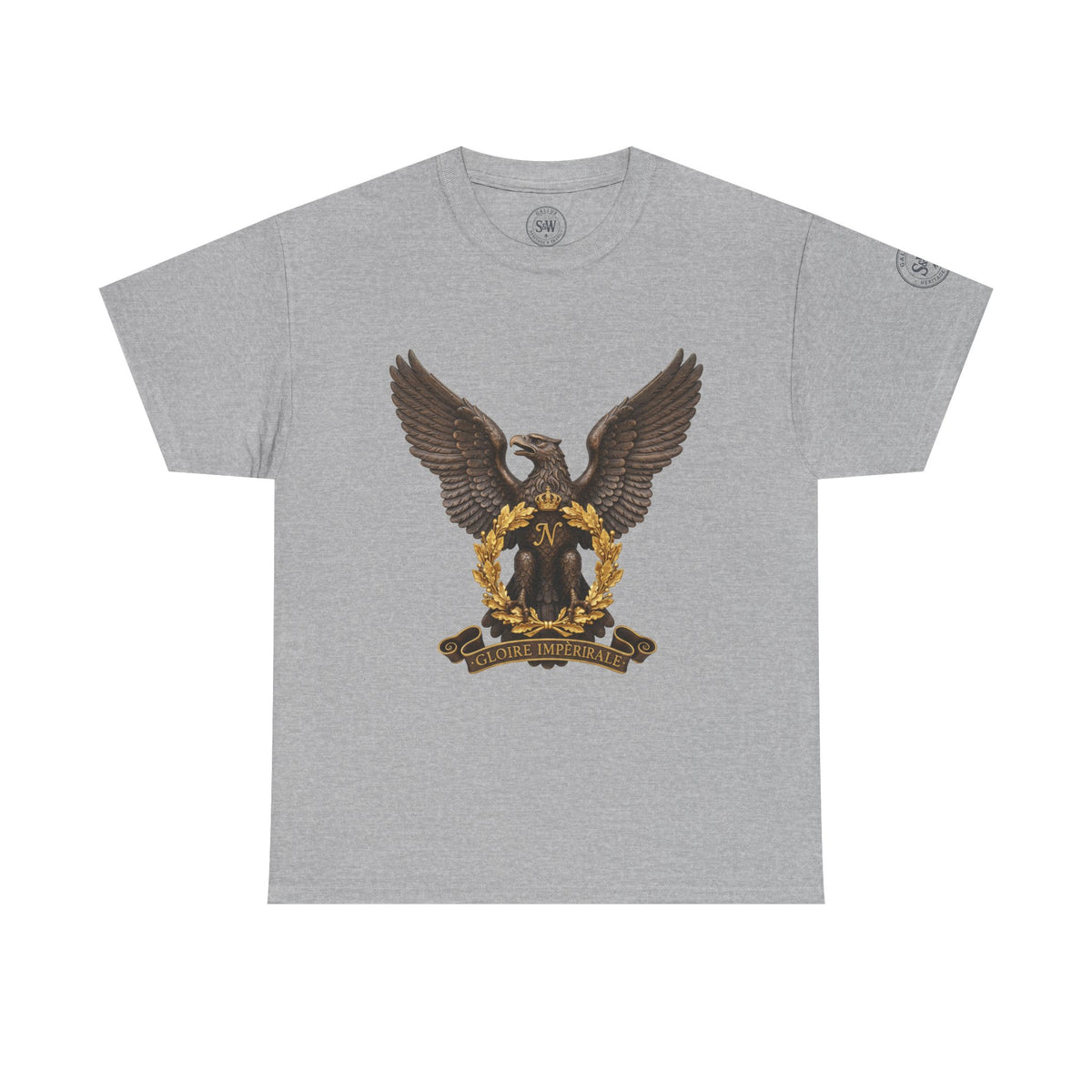 French Bonaparte Eagle Crest T-Shirt — Napoleonic Heritage Tee — product image 4