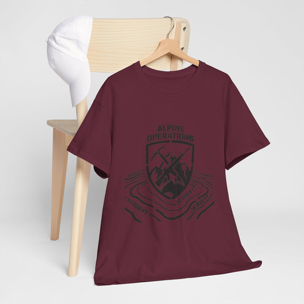 Alpine Operations Cotton Hiking Tee - Mountain Badge Edition