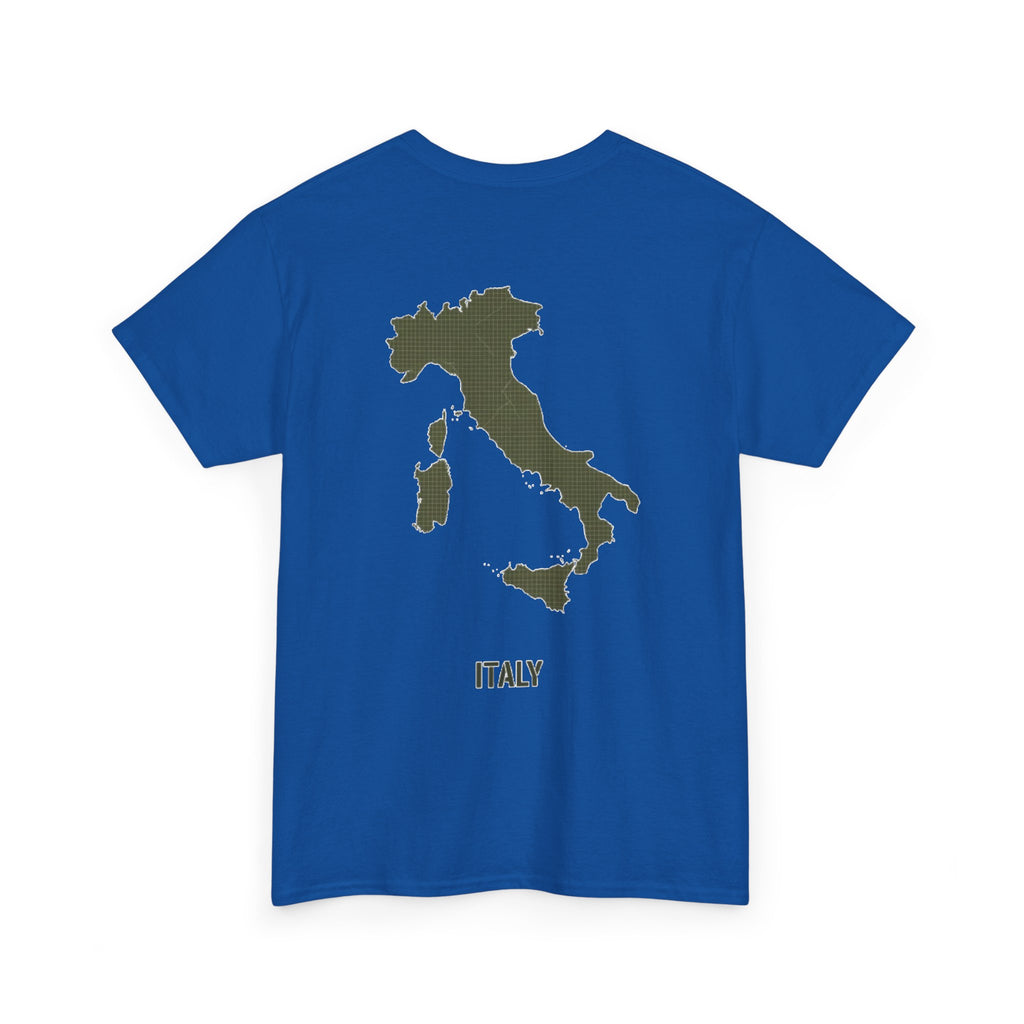 Italy Map Tee — GALLUS Logo Casual Cotton T-Shirt