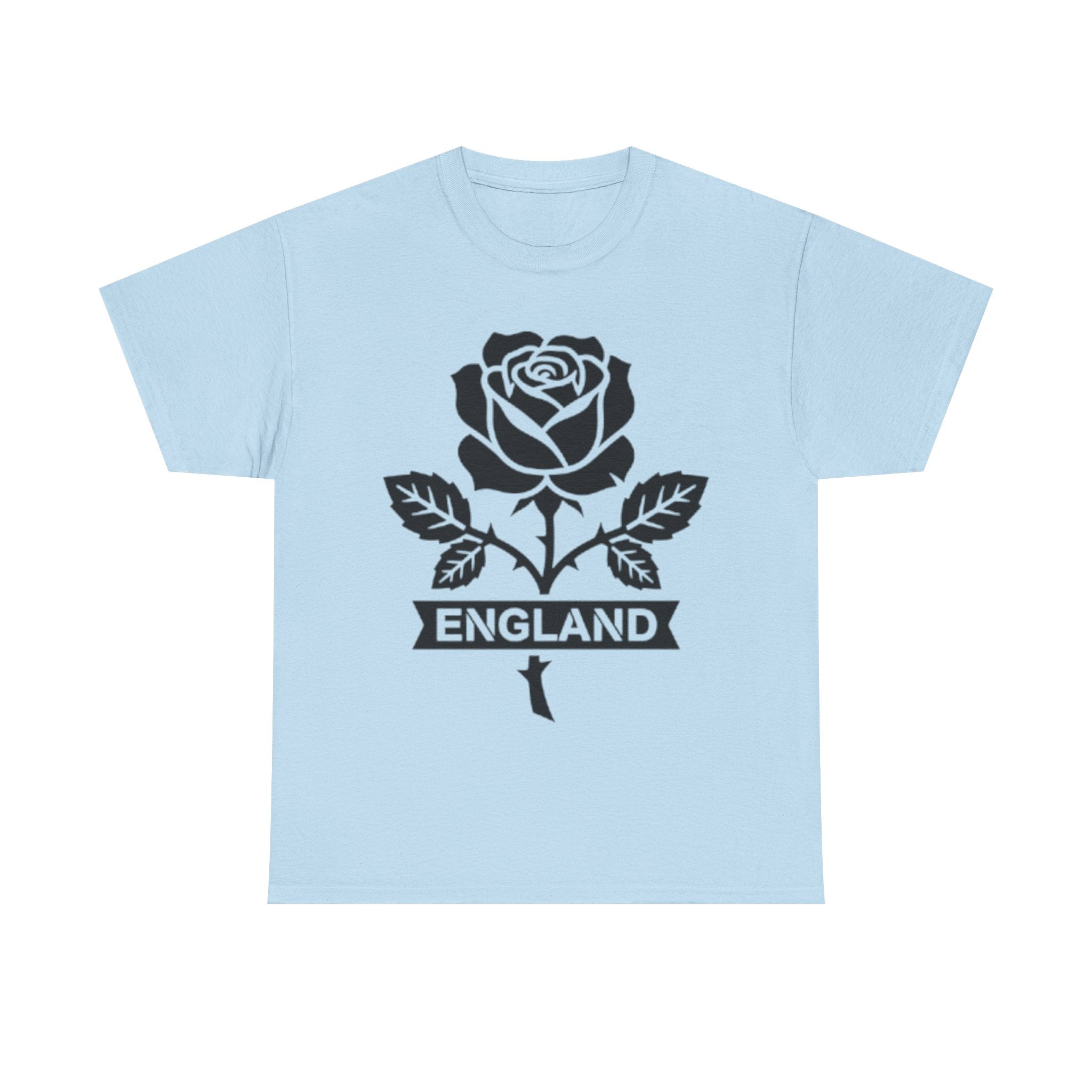 England Rose T-Shirt — Vintage Black Floral England Tee