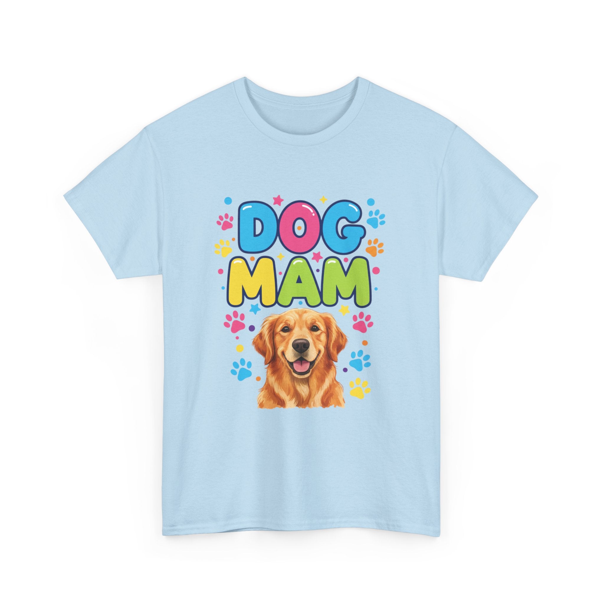 Dog Mam T-Shirt — Cute Colorful "Dog Mam" Graphic Tee for Dog Lovers