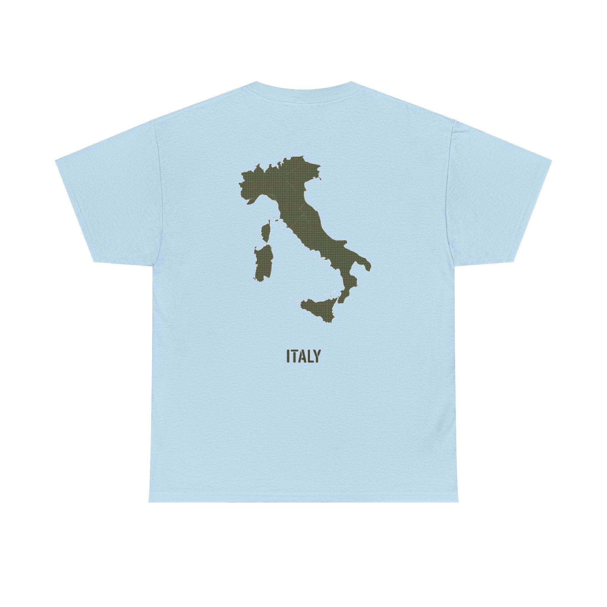 Italy Map Tee — GALLUS Logo Casual Cotton T-Shirt