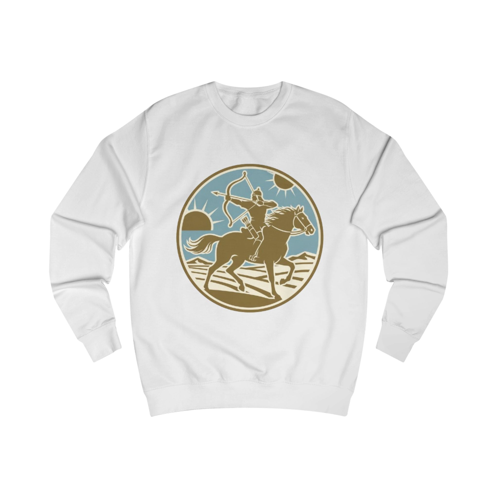 Rodeo Rider Crewneck Sweatshirt — Vintage Western Horseback Design