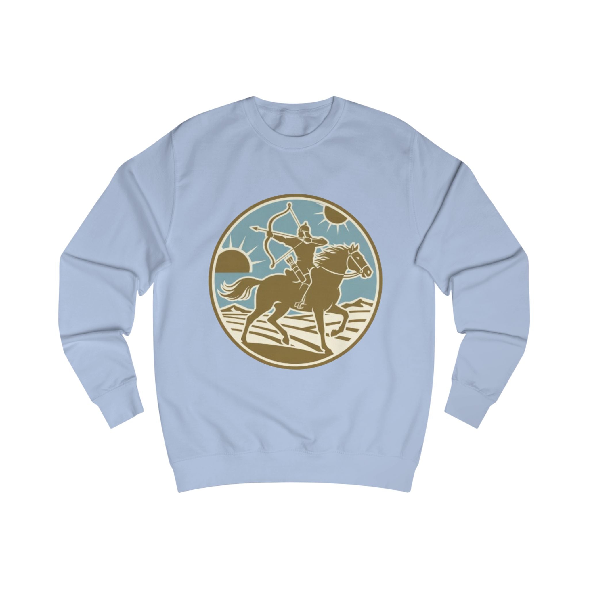 Rodeo Rider Crewneck Sweatshirt — Vintage Western Horseback Design