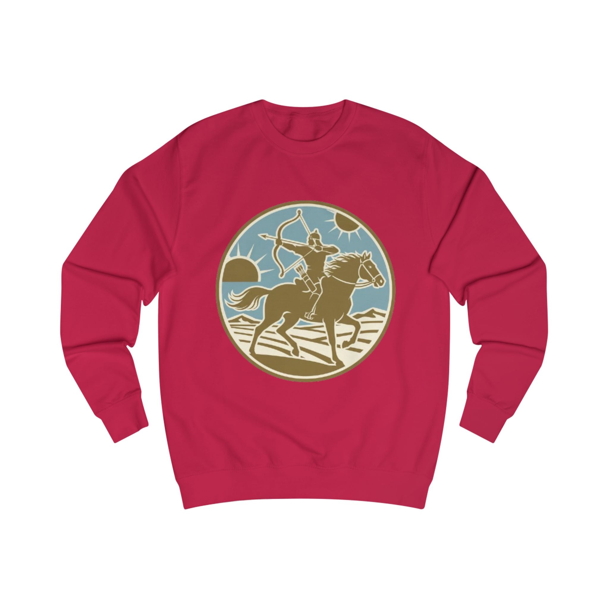 Rodeo Rider Crewneck Sweatshirt — Vintage Western Horseback Design