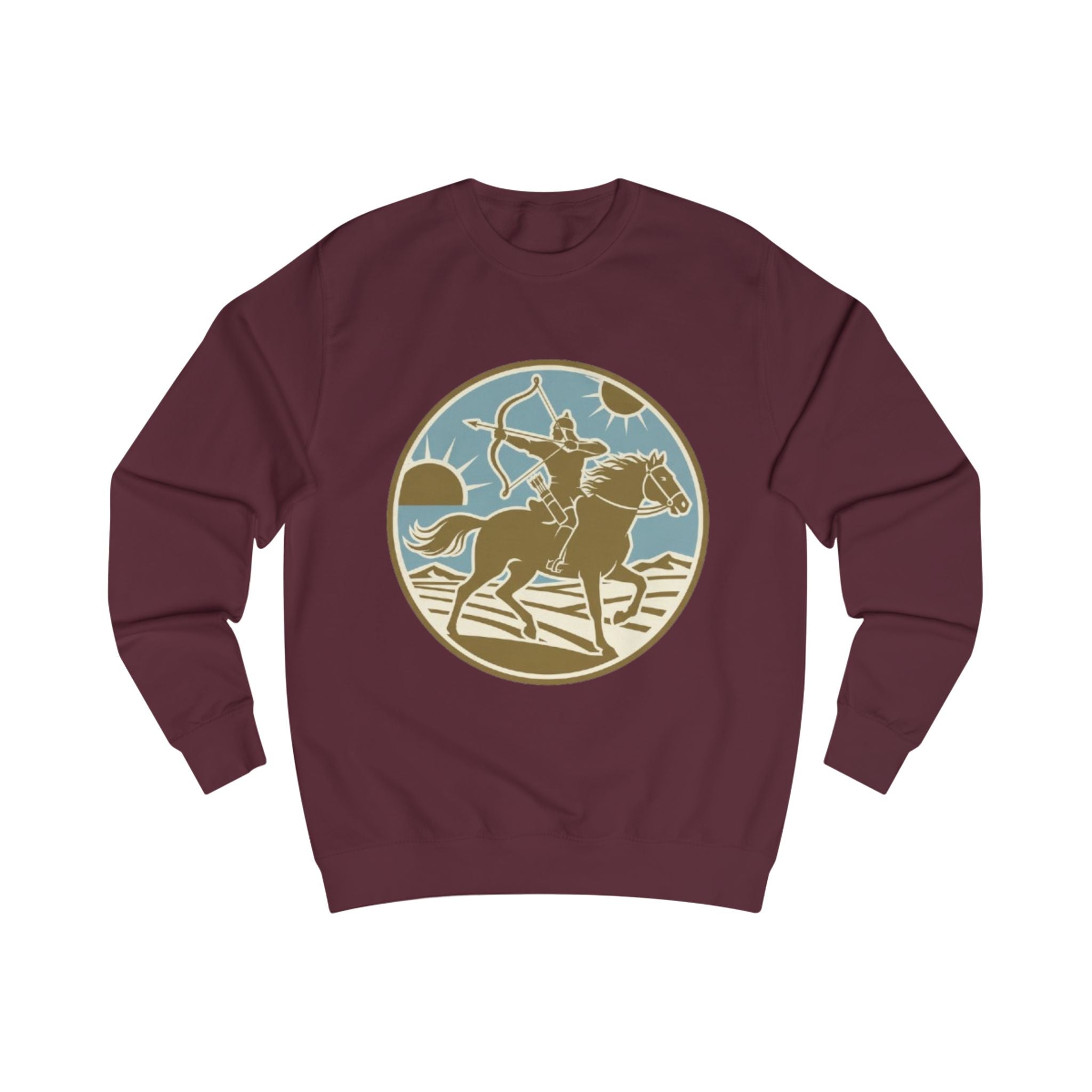 Rodeo Rider Crewneck Sweatshirt — Vintage Western Horseback Design