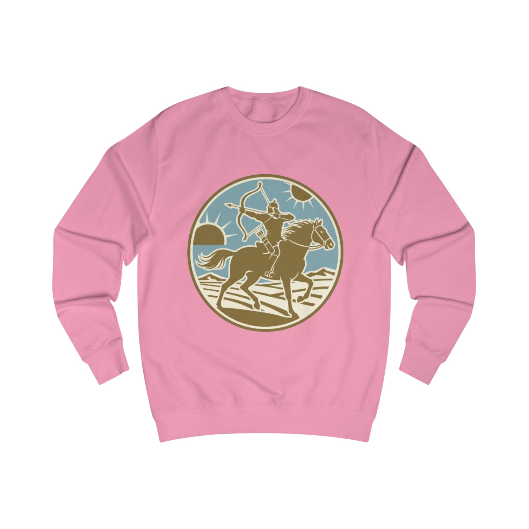 Rodeo Rider Crewneck Sweatshirt — Vintage Western Horseback Design