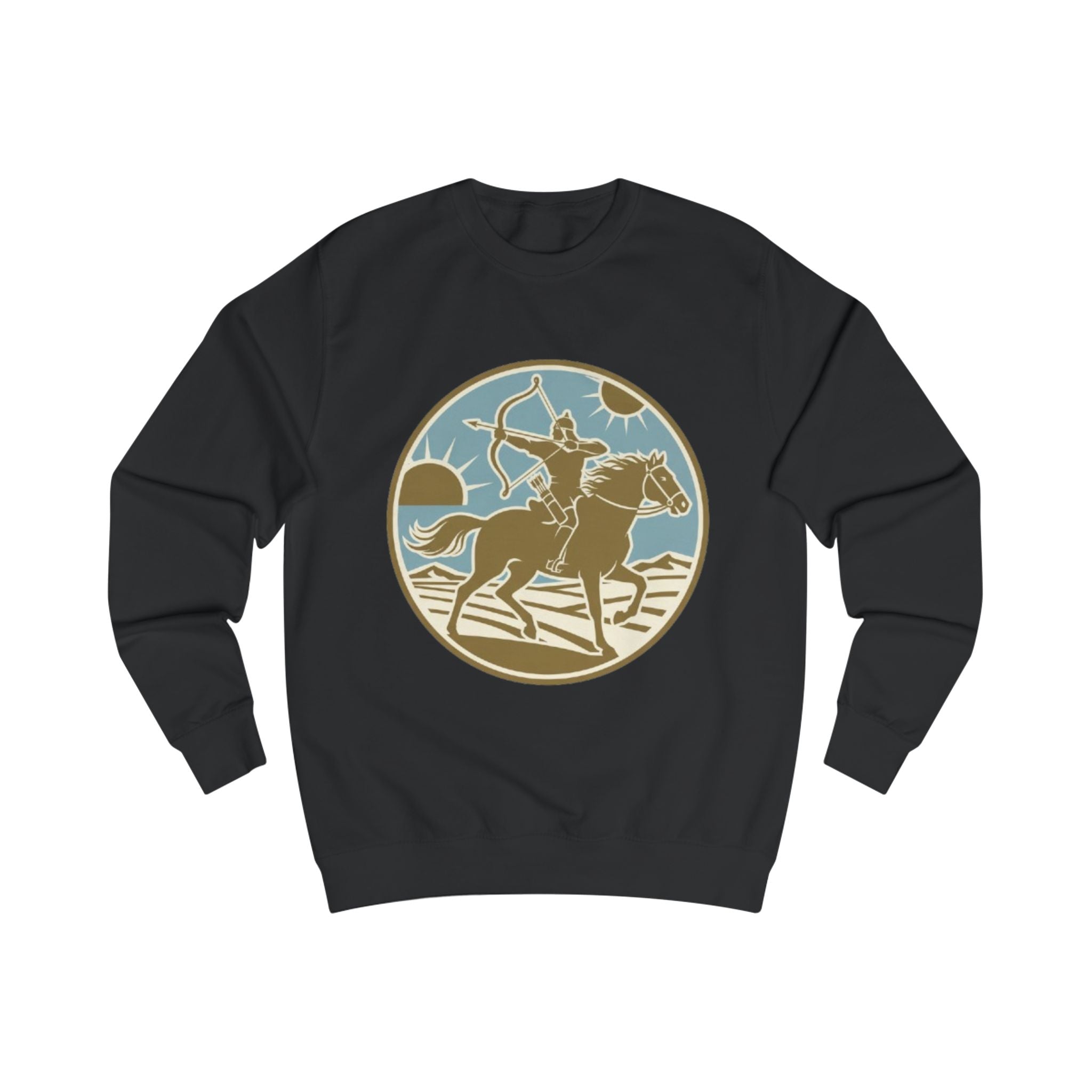 Rodeo Rider Crewneck Sweatshirt — Vintage Western Horseback Design