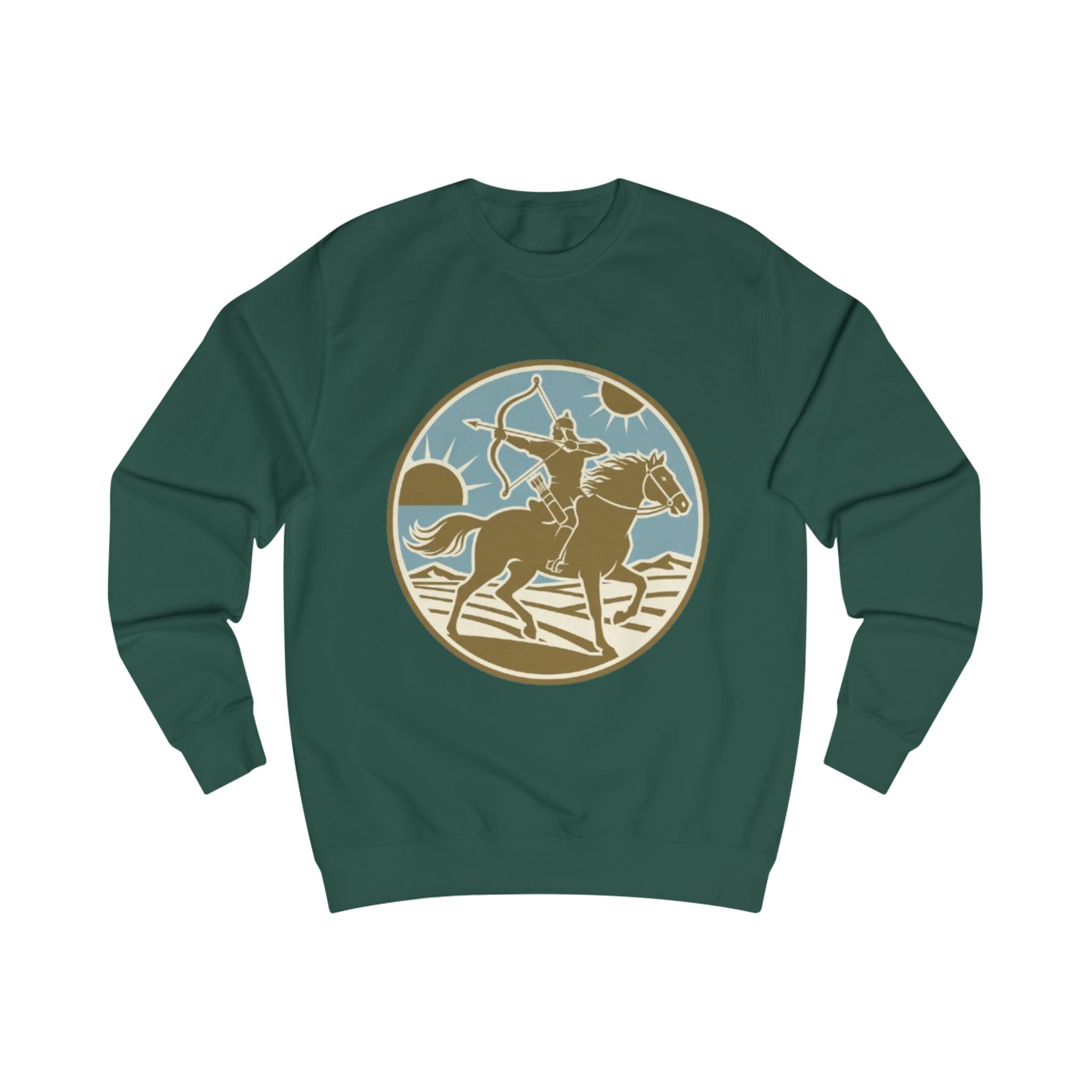 Rodeo Rider Crewneck Sweatshirt — Vintage Western Horseback Design