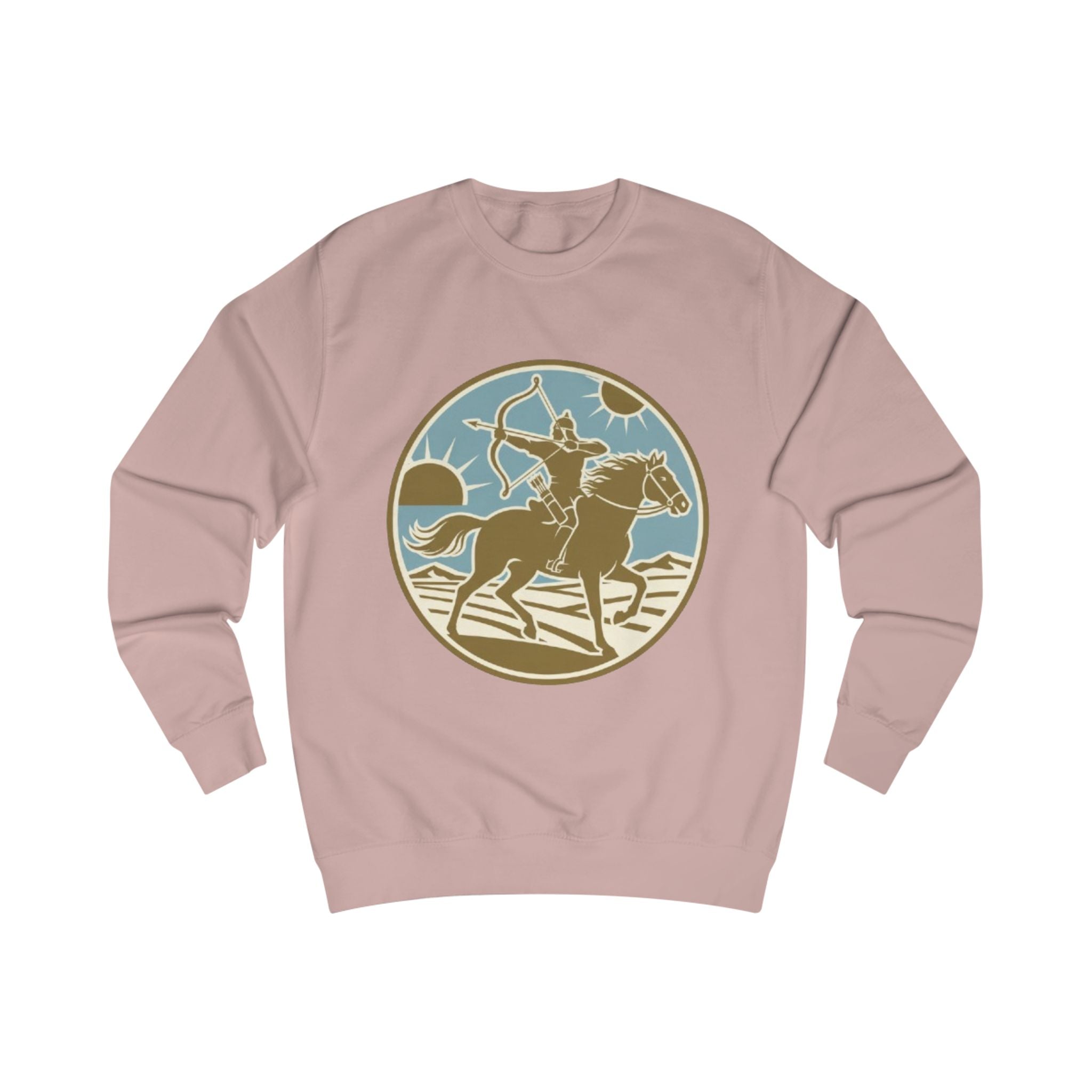 Rodeo Rider Crewneck Sweatshirt — Vintage Western Horseback Design