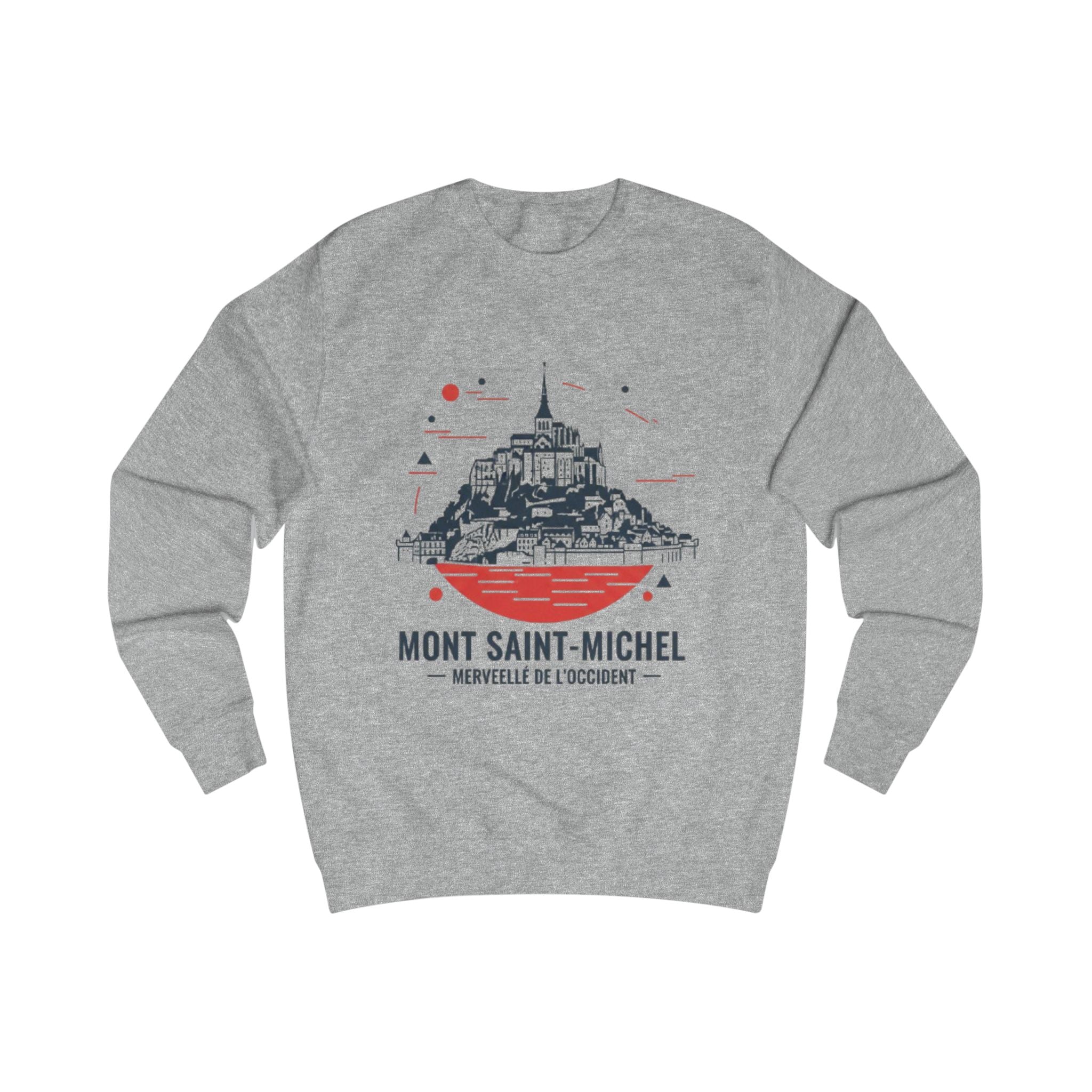 Mont Saint-Michel Graphic Sweatshirt — French Landmark Travel Crewneck