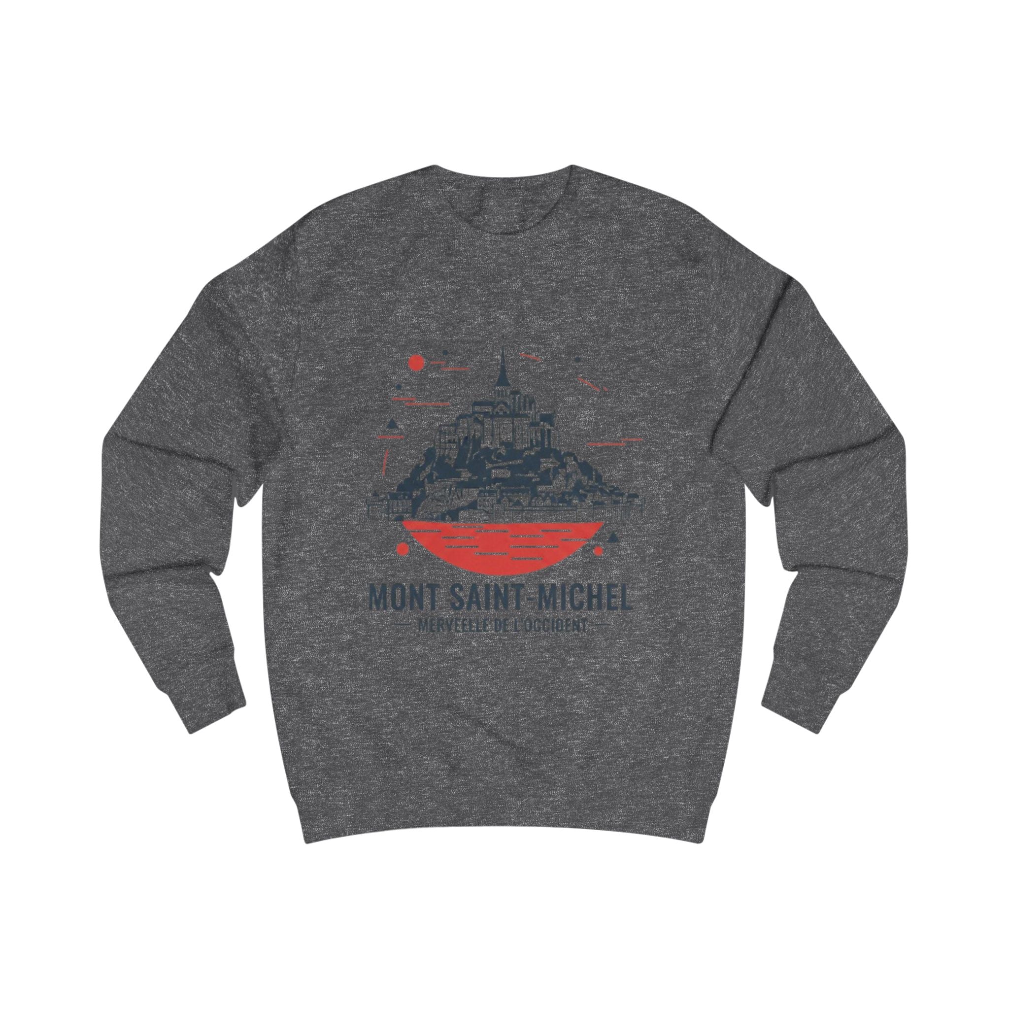 Mont Saint-Michel Graphic Sweatshirt — French Landmark Travel Crewneck