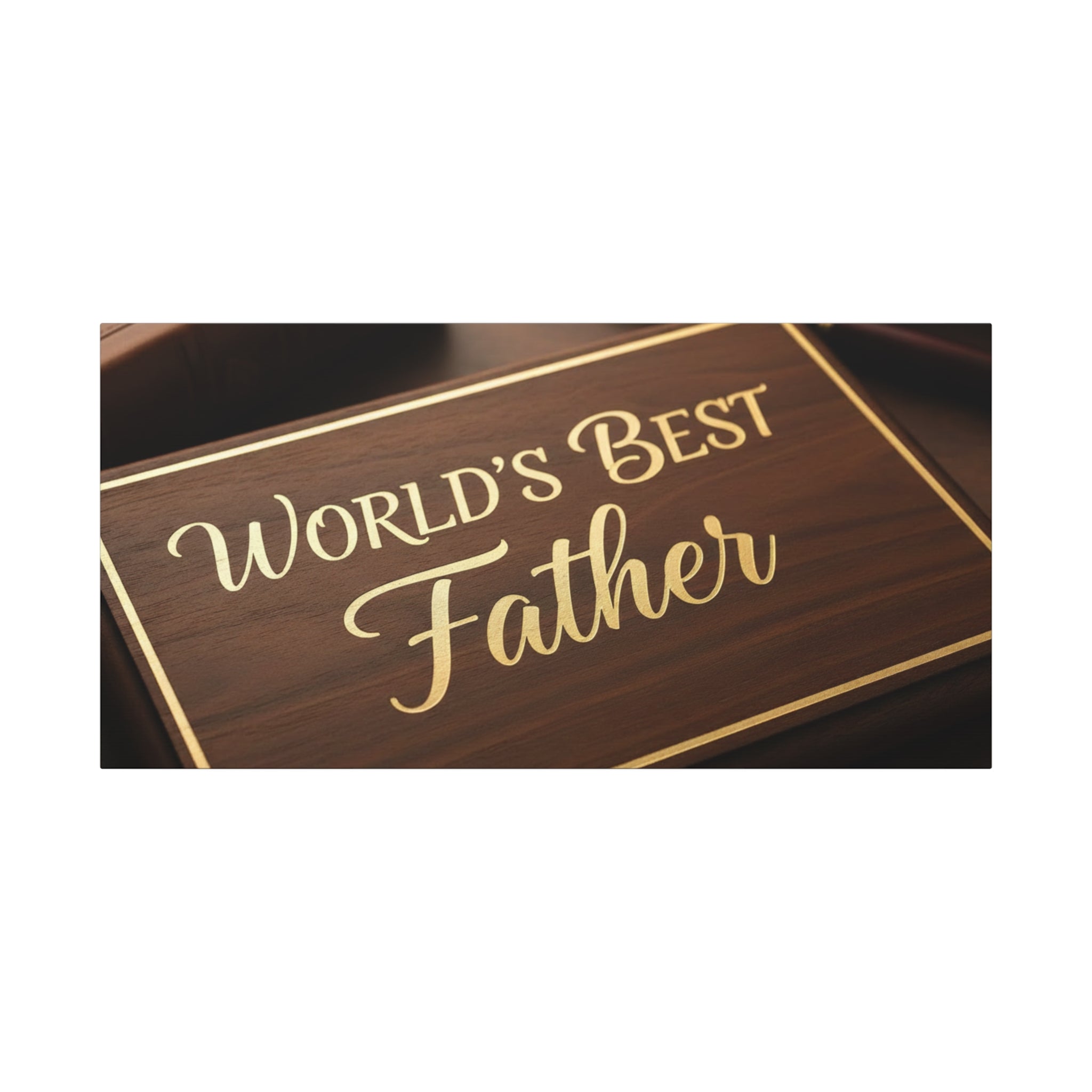 World's Best Father Matte Canvas Wall Art