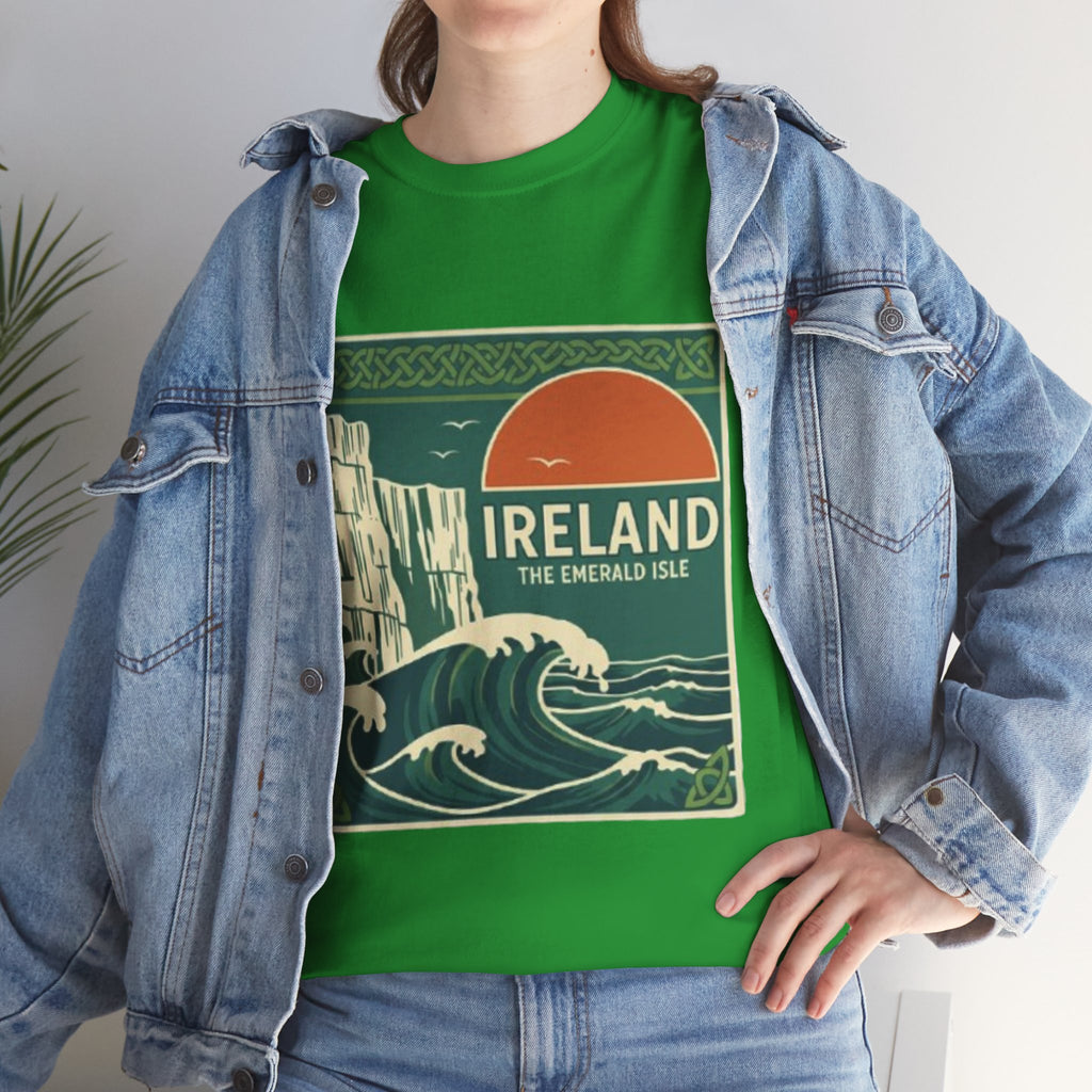 Ireland Vintage Travel Tee — 'Ireland The Emerald Isle' Graphic T‑Shirt