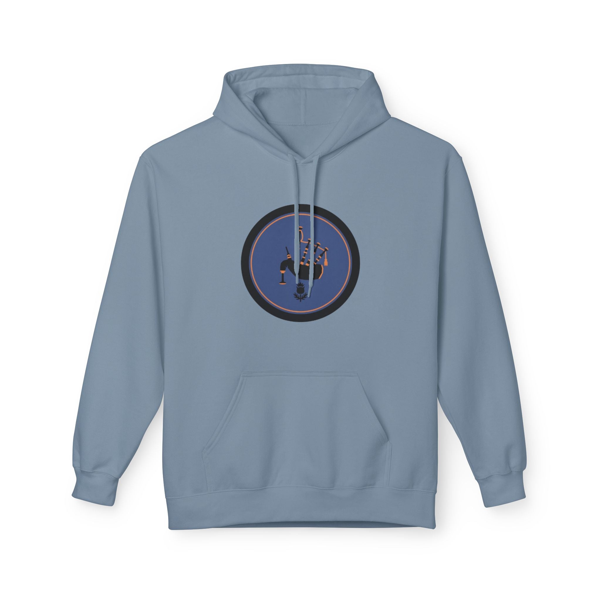 Space Astronaut Helmet Hoodie — Retro Blue Circle Graphic Hoodie