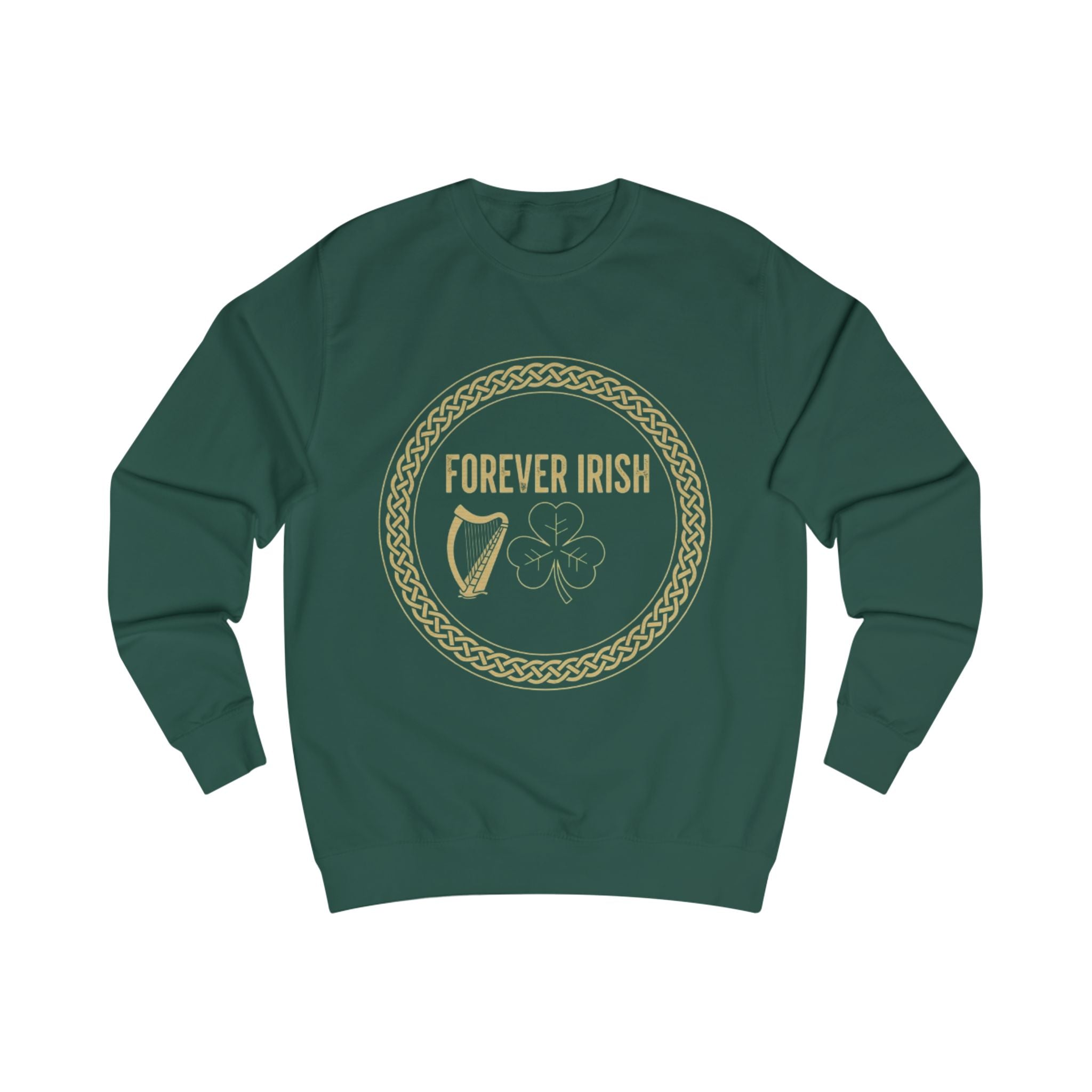 Forever Irish Sweatshirt — Celtic Harp & Shamrock St. Patrick’s Day Pullover
