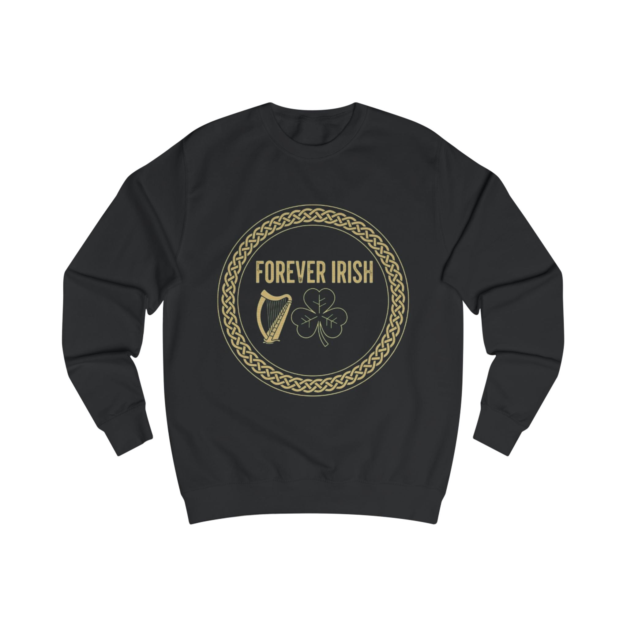 Forever Irish Sweatshirt — Celtic Harp & Shamrock St. Patrick’s Day Pullover