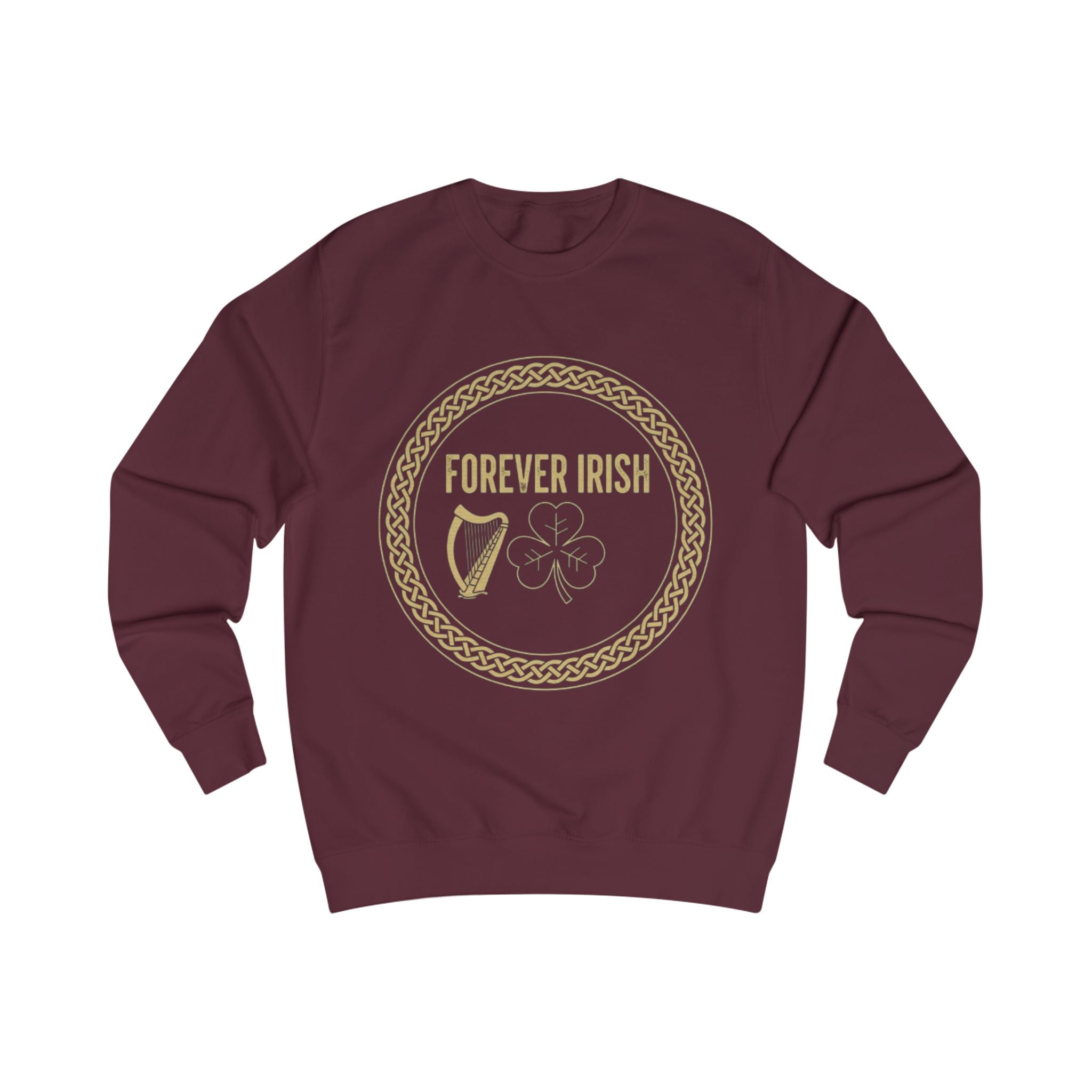 Forever Irish Sweatshirt — Celtic Harp & Shamrock St. Patrick’s Day Pullover